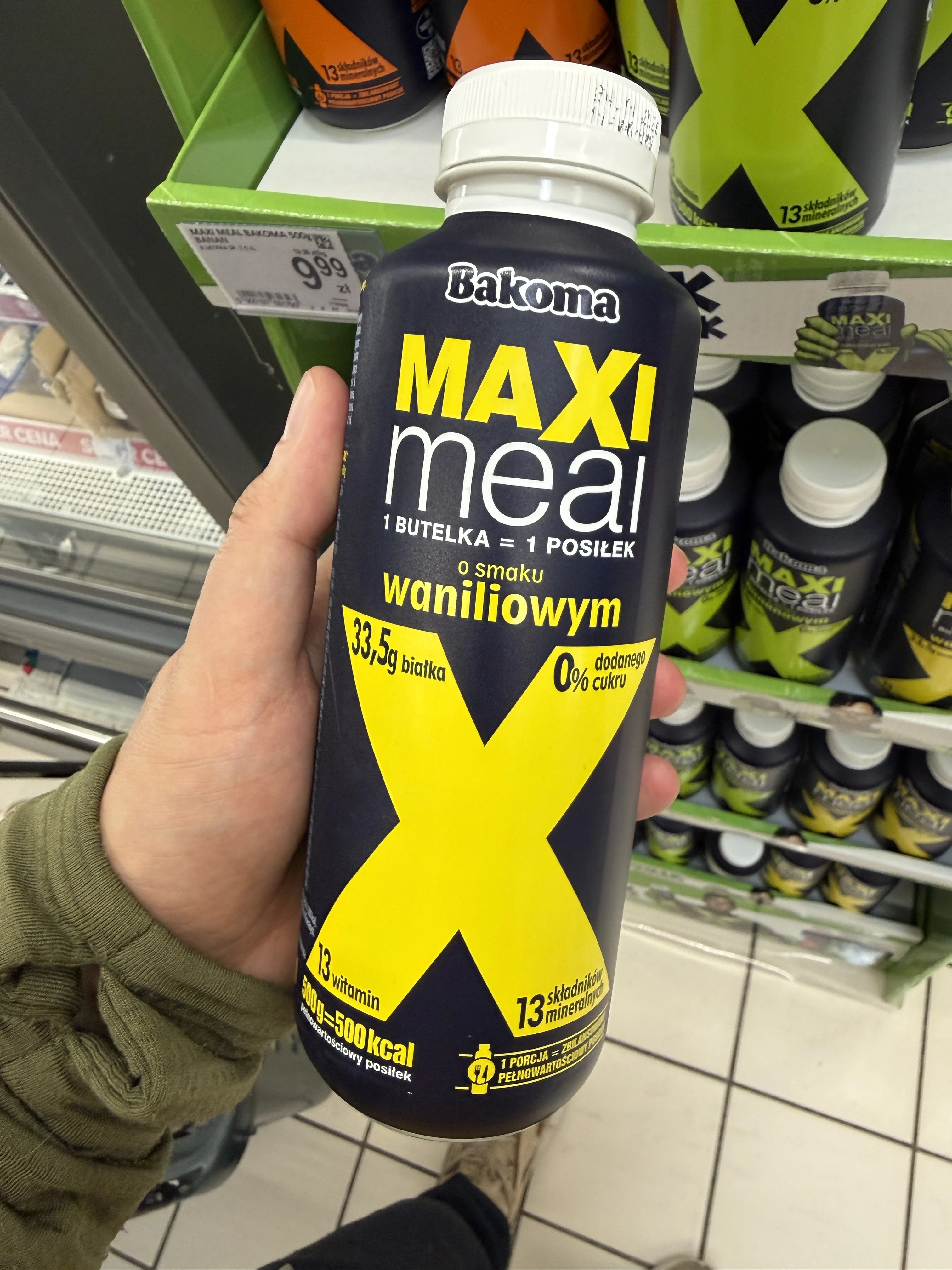Bakoma Maxi Meal napój mleczny o smaku waniliowym | 500g