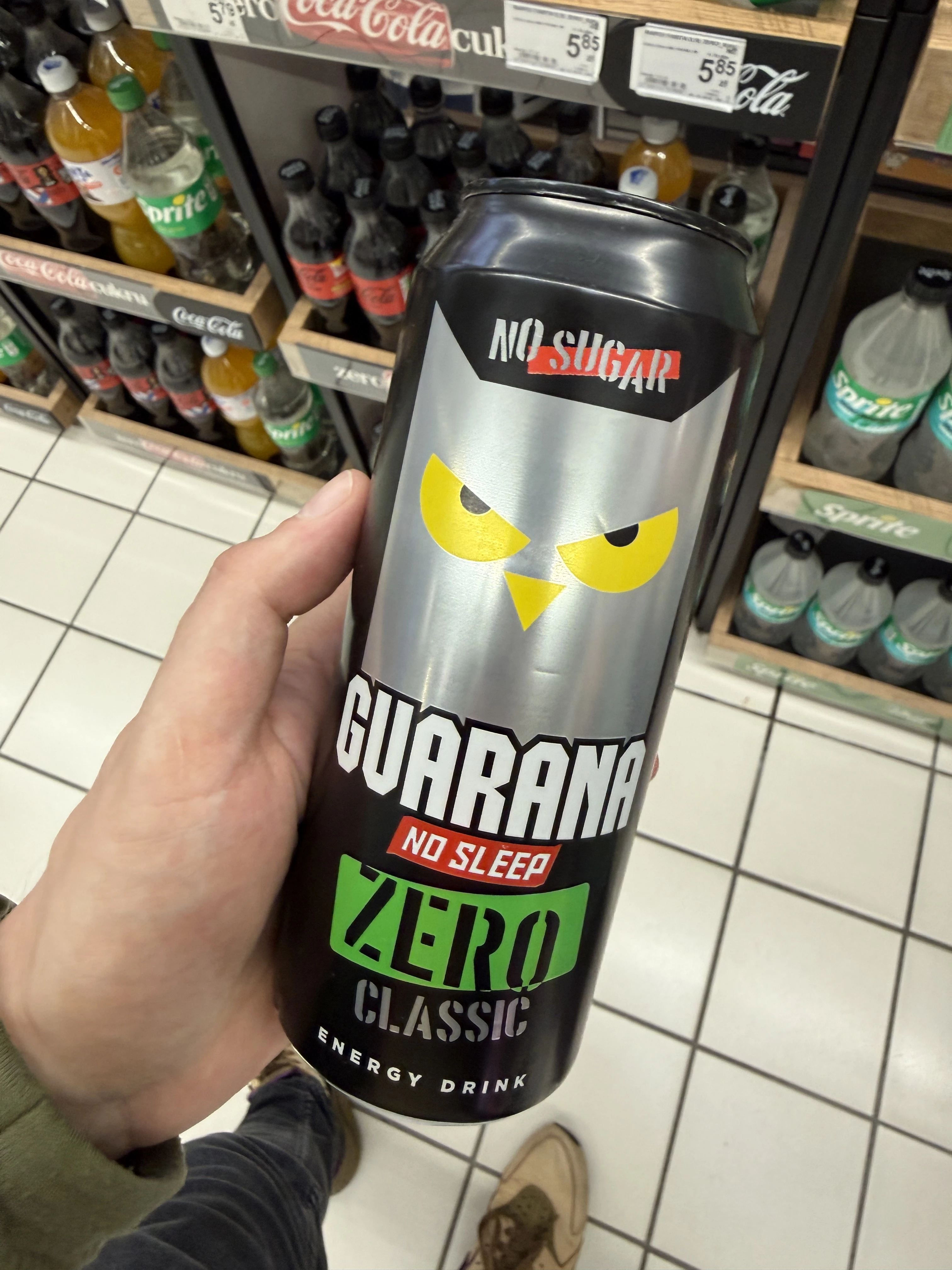 Guarana No Sleep Zero Classic / Tutti frutti bez cukru | 500ml