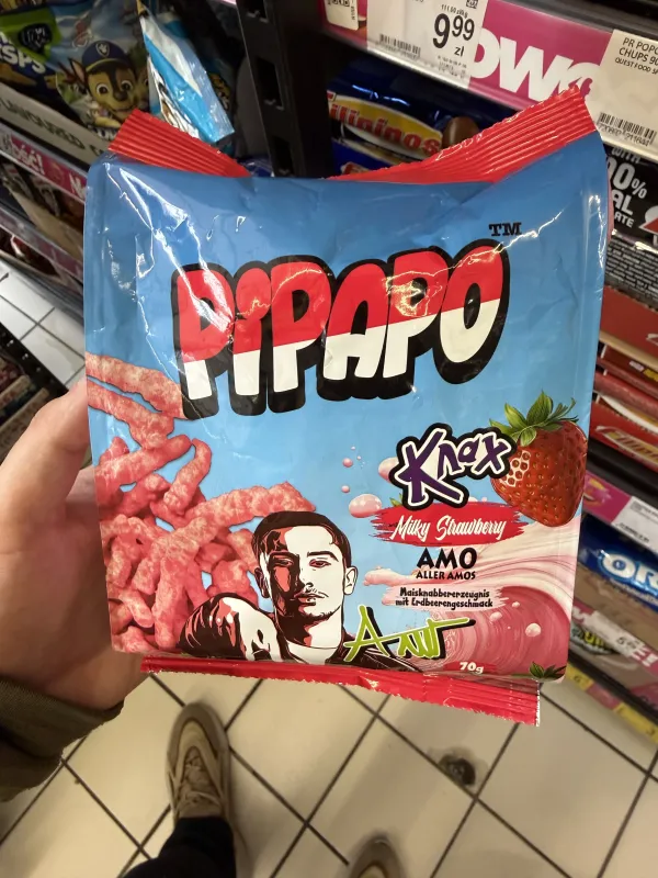 Pipapo Knax Milky Strawberry Amo Aller Amos | 70g