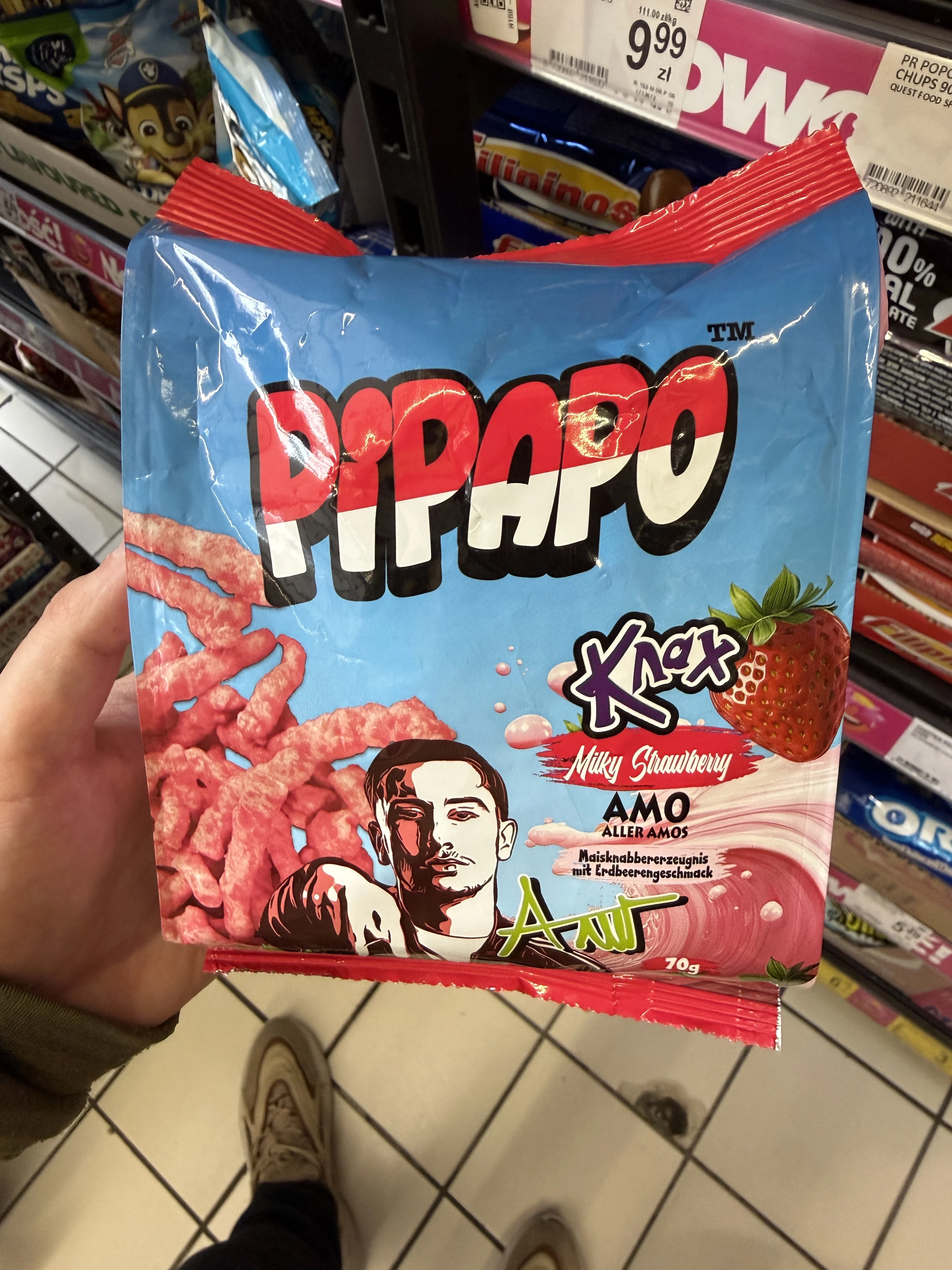 Pipapo Knax Milky Strawberry Amo Aller Amos | 70g
