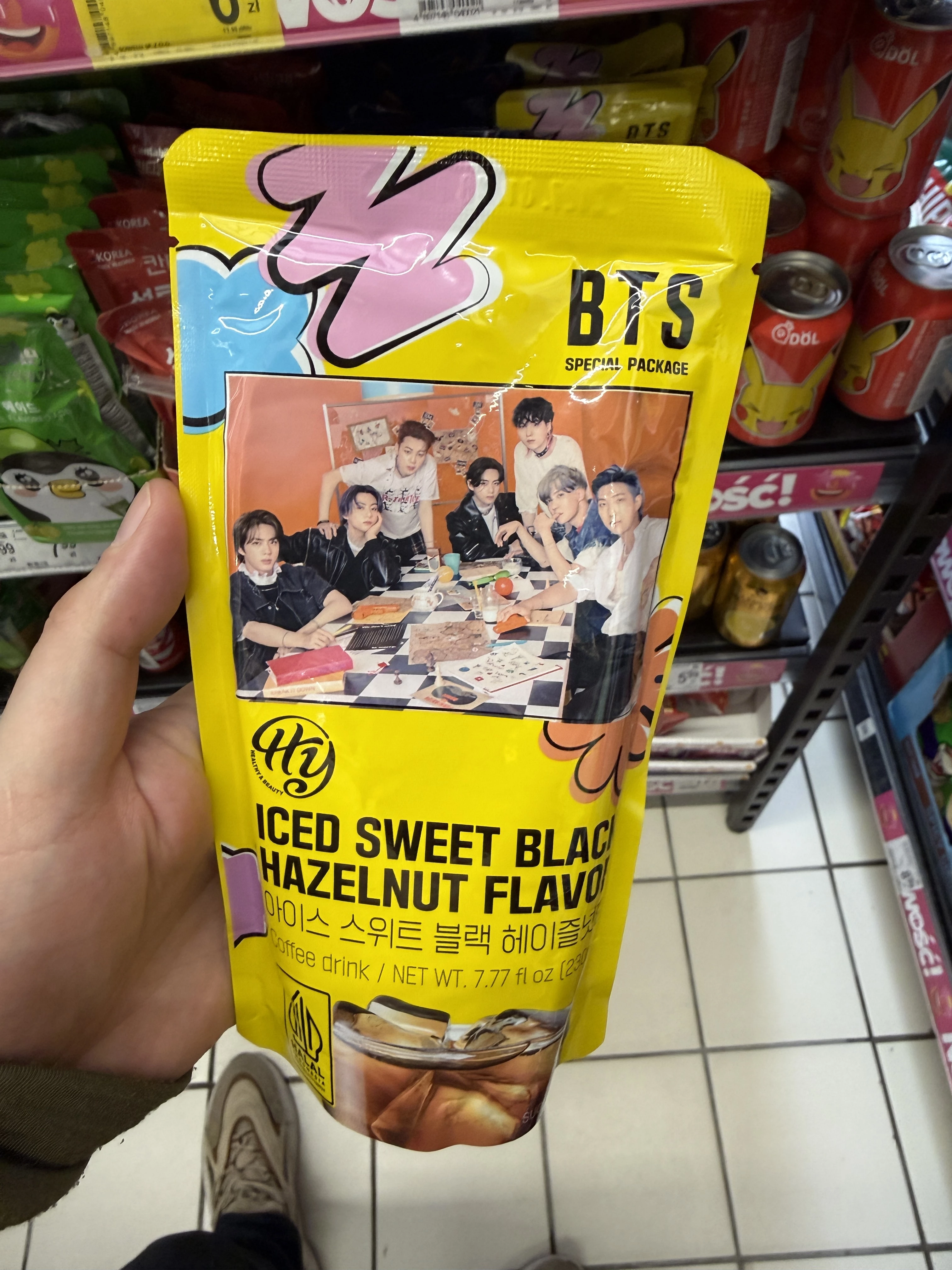 HY BTS Iced Sweet Black Hazelnut Coffee | 230ml