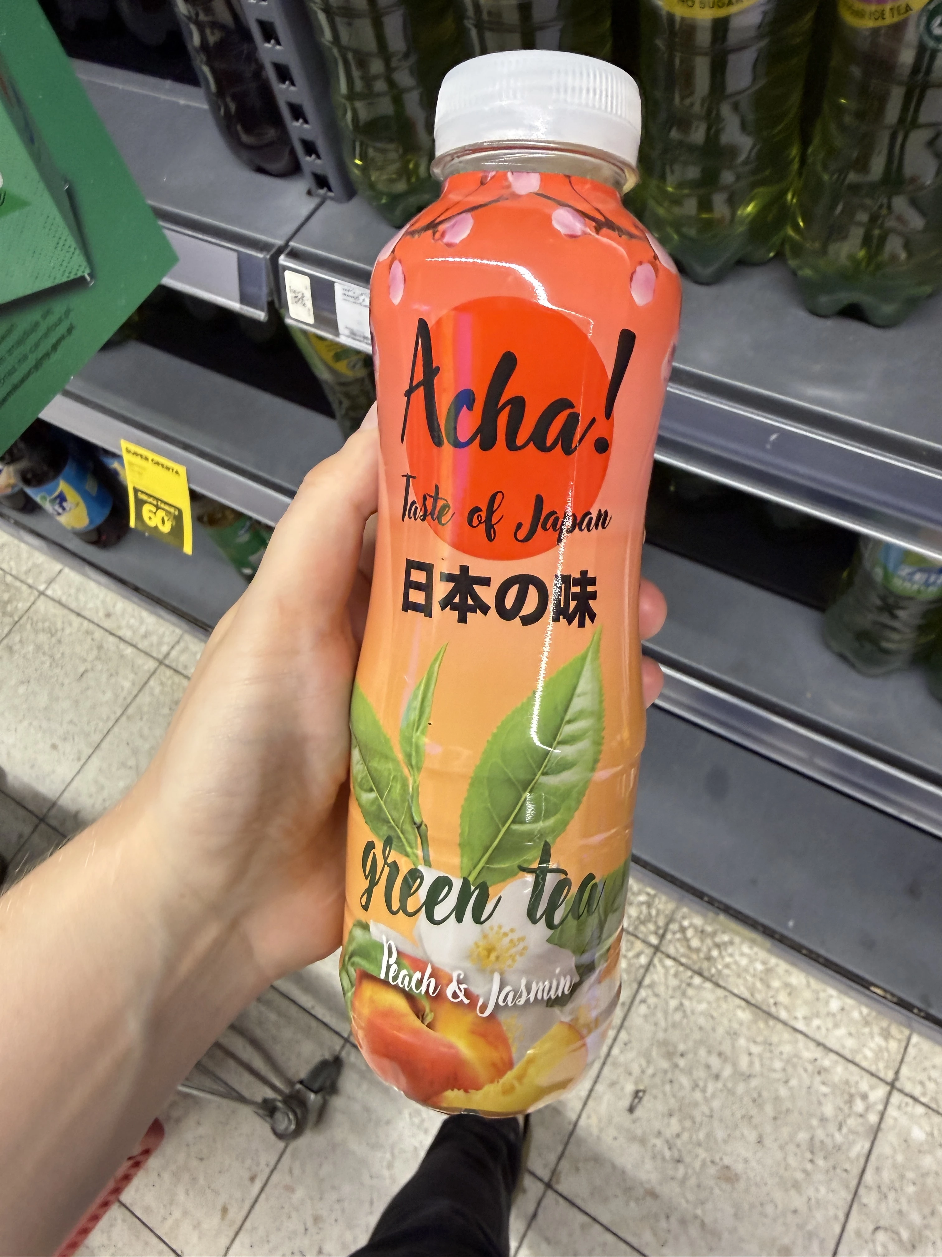Acha! Taste of Japan Green Tea Peach & Jasmin | 500ml