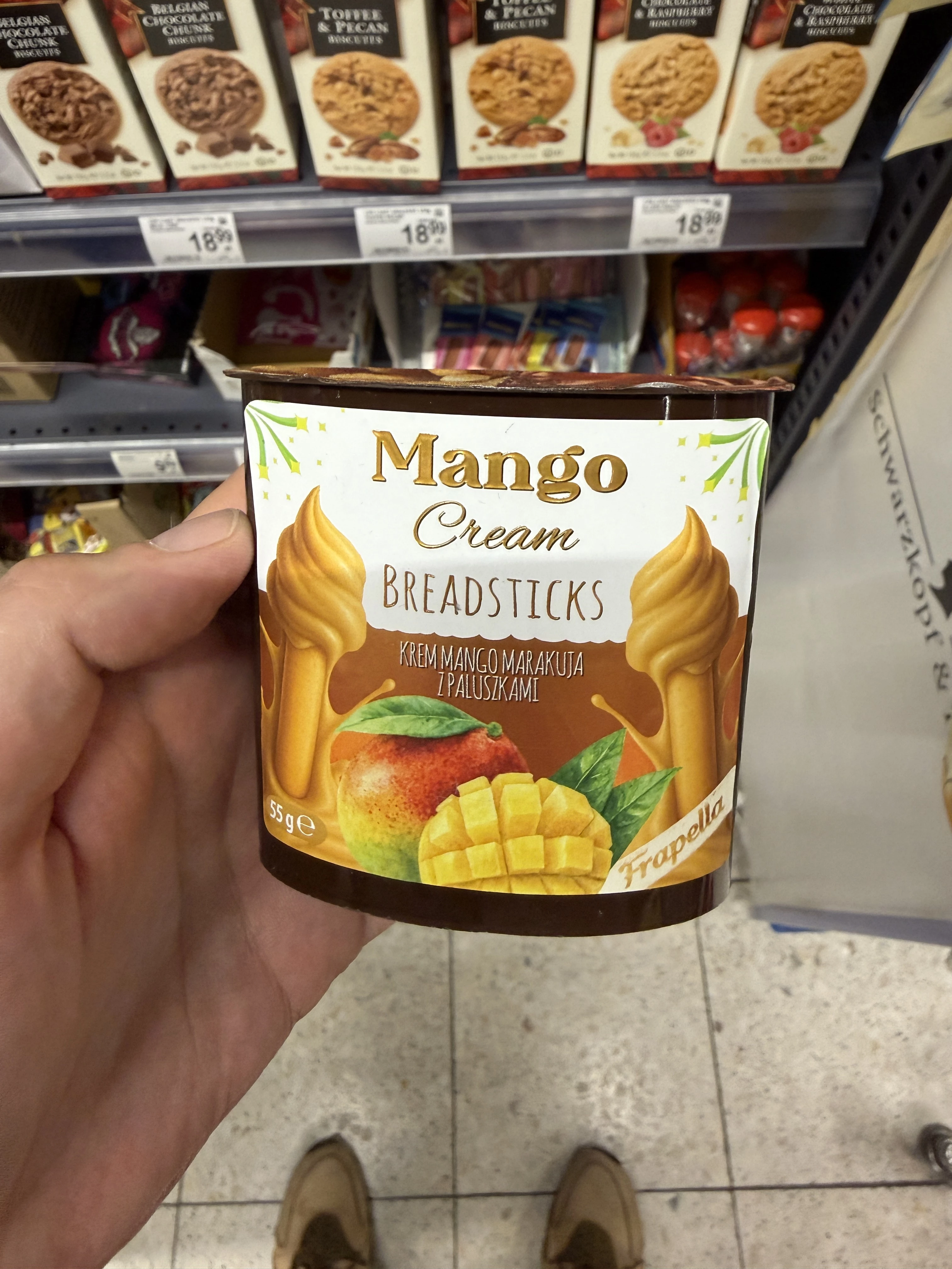 Frapella Mango Cream Breadsticks / Krem mango marakuja z paluszkami | 55g