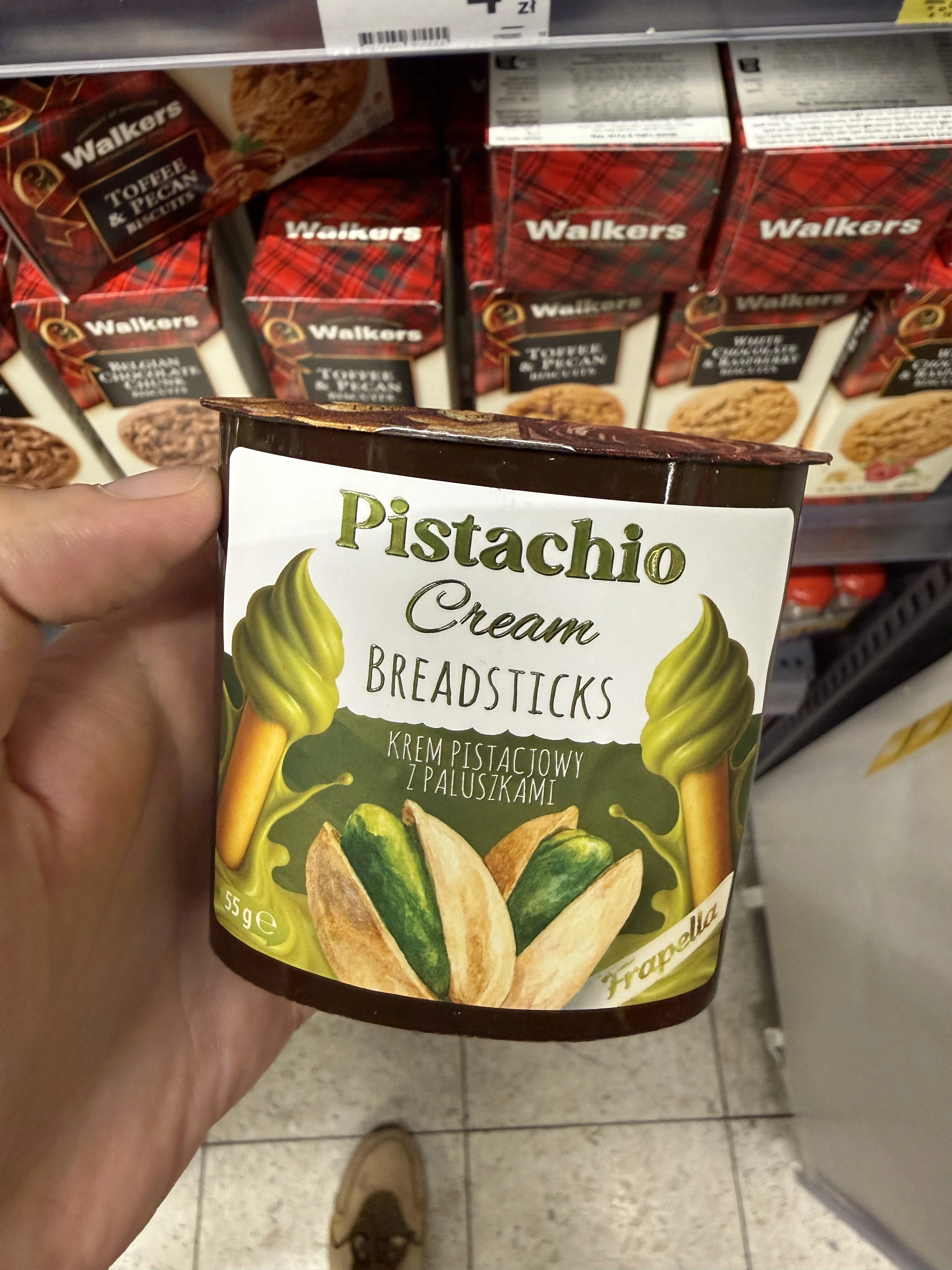 Frapella Pistachio Cream Breadsticks / Krem pistacjowy z paluszkami | 55g