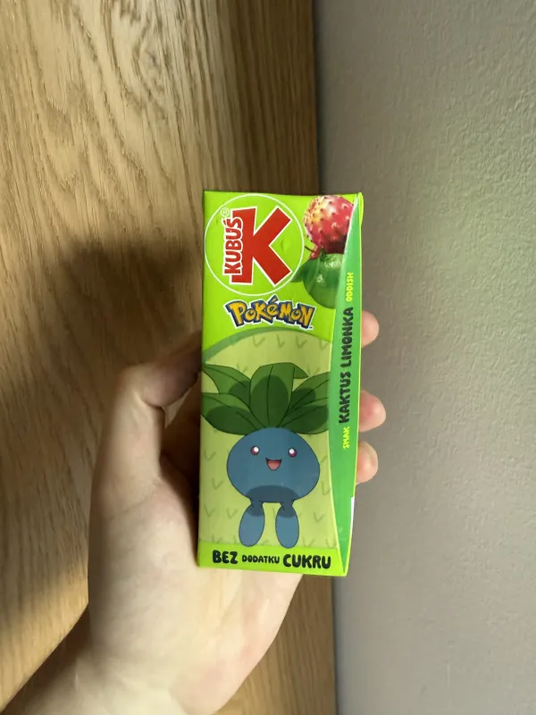 Kubuś Pokémon napój Oddish kaktus-limonka | 200ml