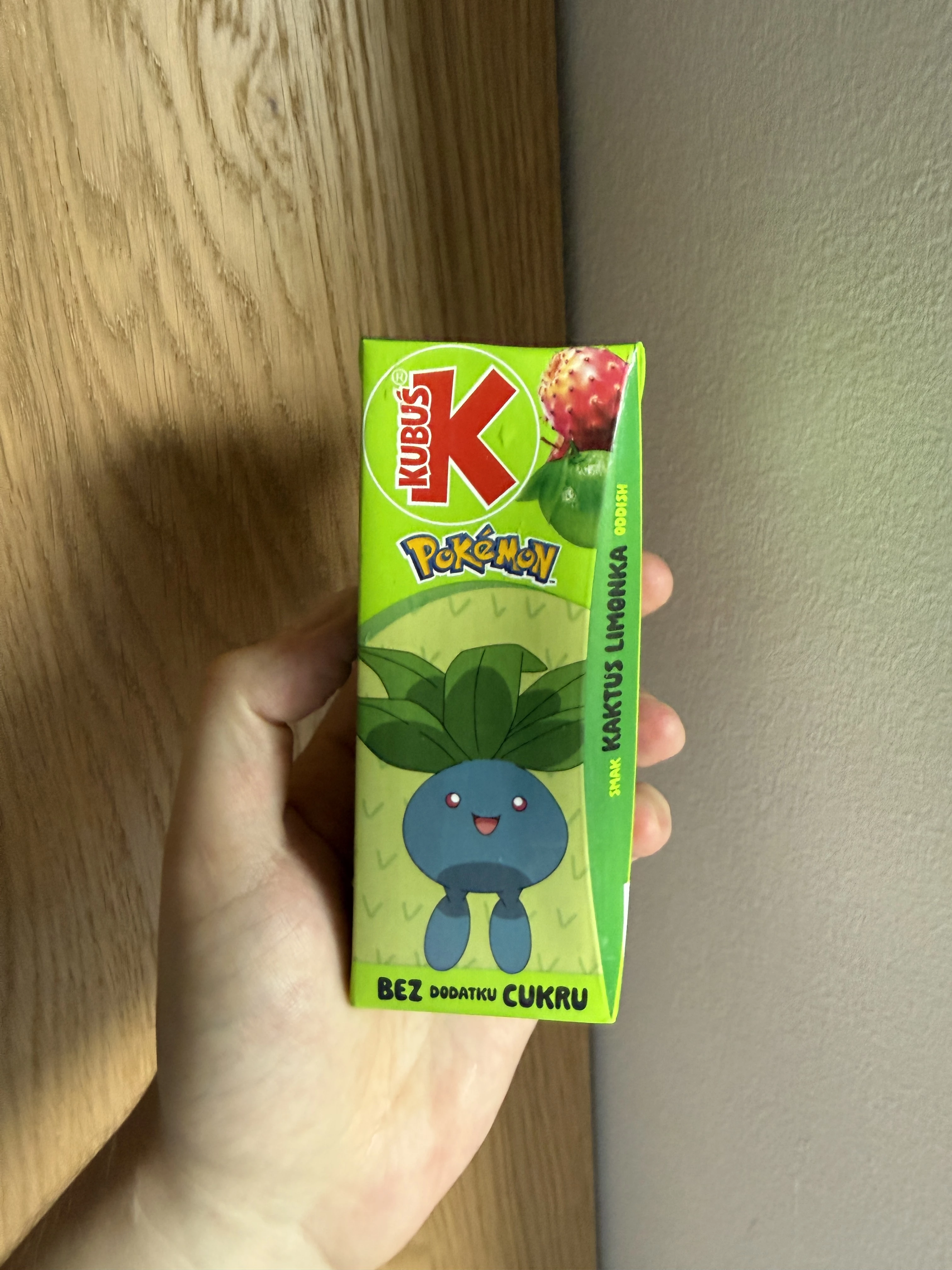 Kubuś Pokémon napój Oddish kaktus-limonka | 200ml