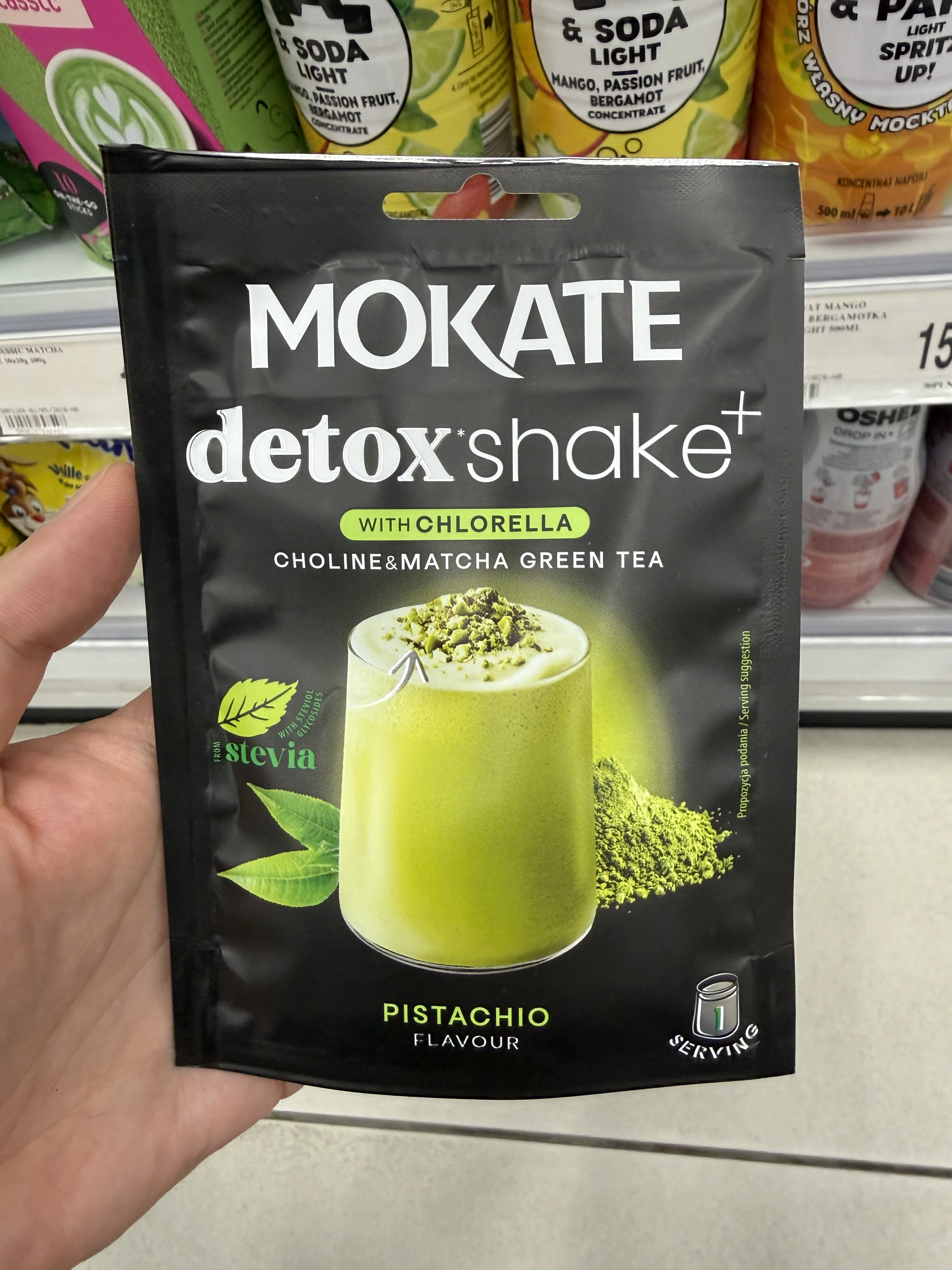 Mokate Shake Detox Mleczny na Zimno Pistacje Matcha Milk | 27g