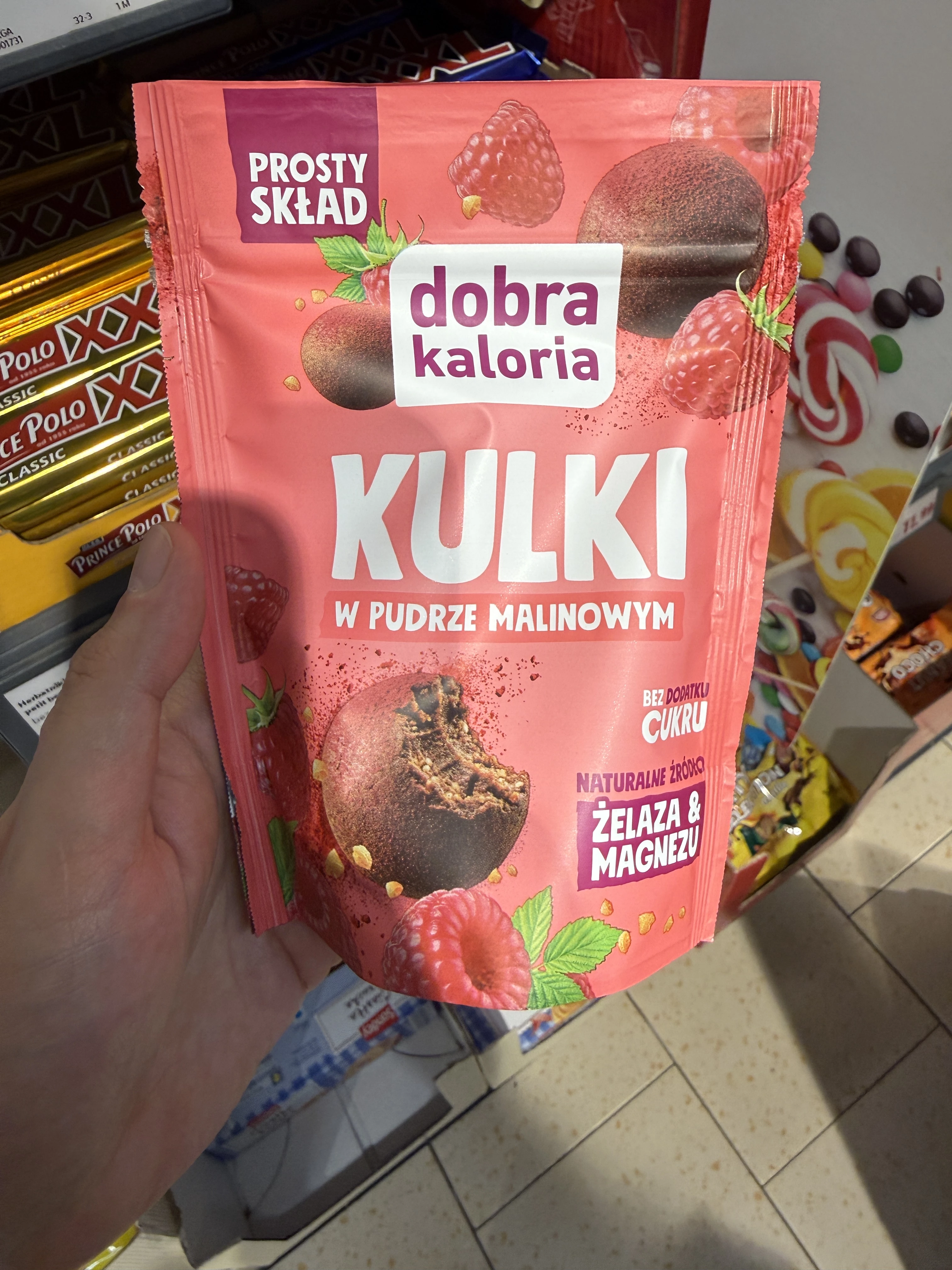 Dobra Kaloria Kulki w pudrze malinowym | 65g