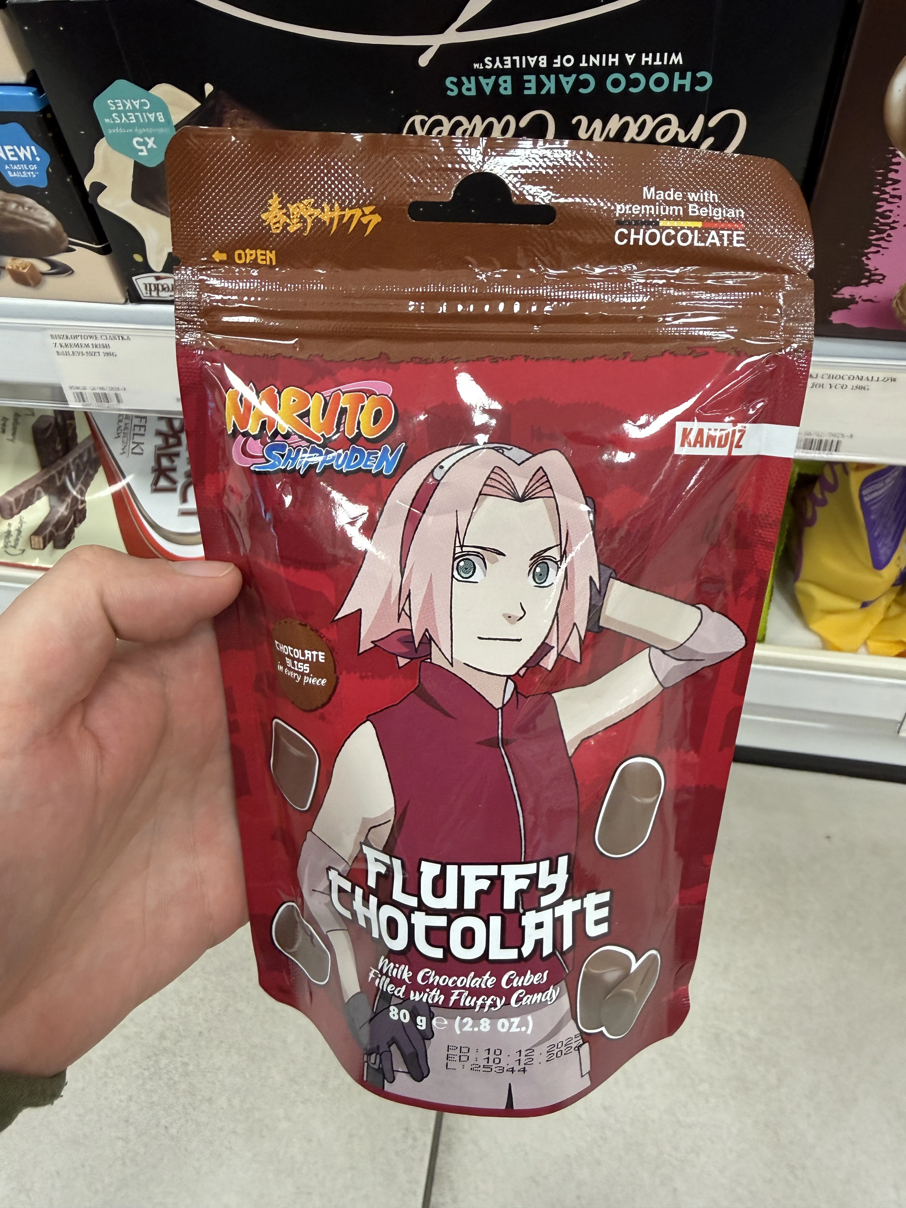 Kandiz Naruto Shippuden Fluffy Chocolate | 80g