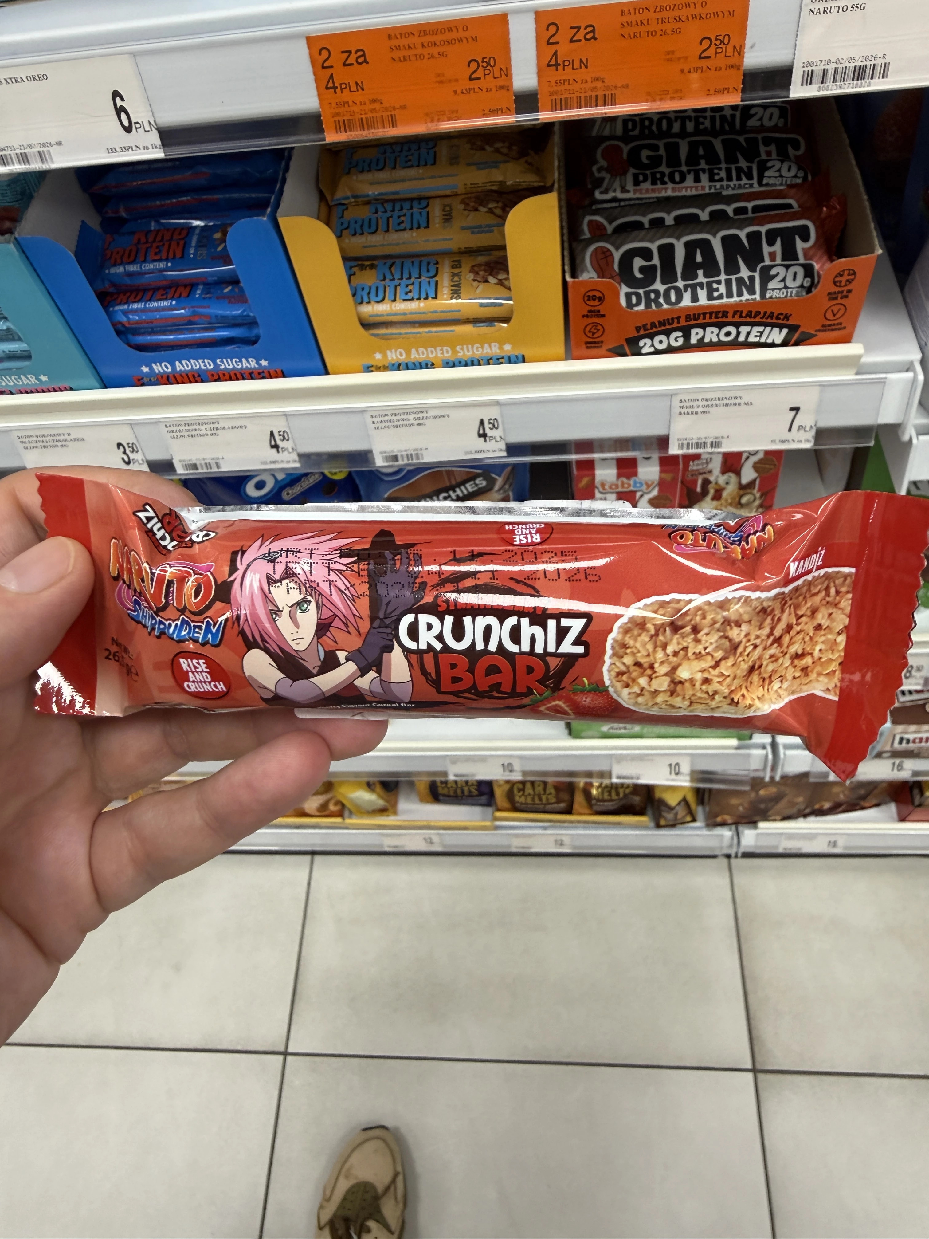 Naruto Crunchiz Bar Strawberry | 26,5g