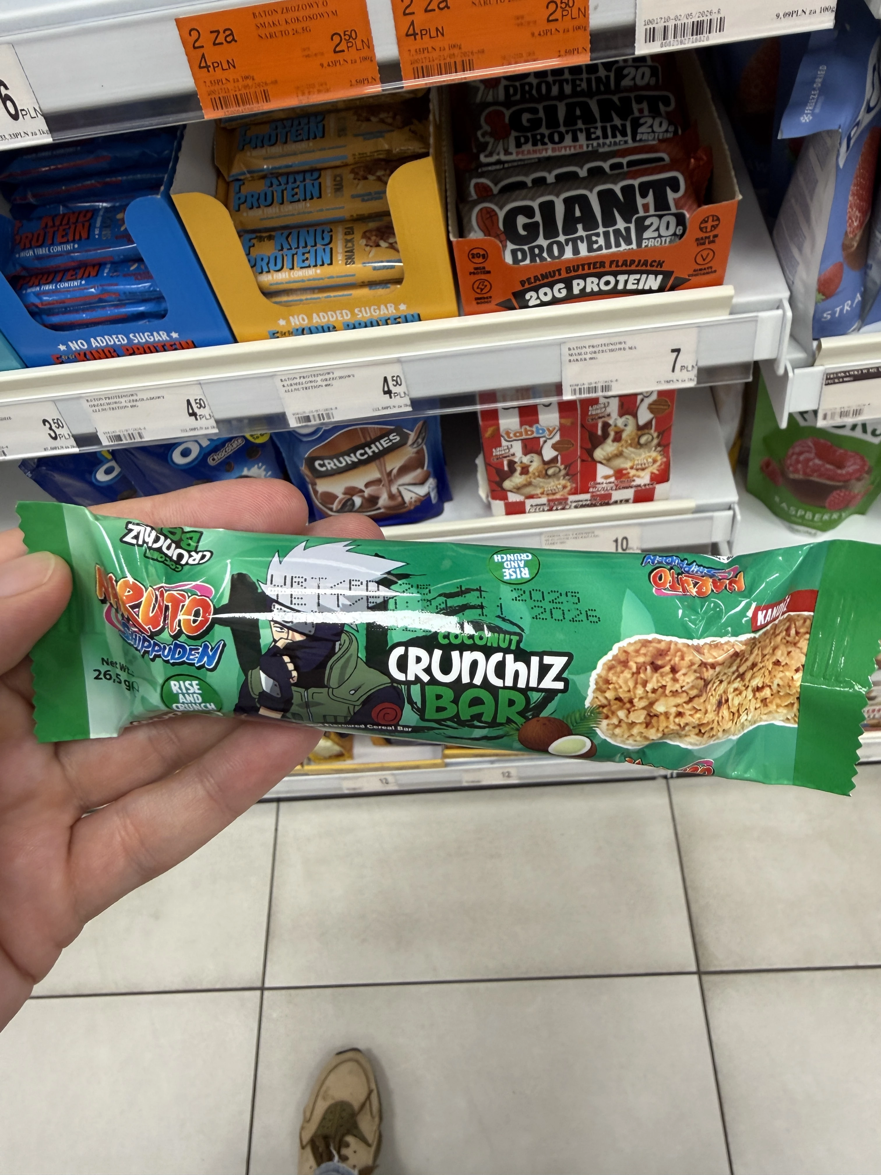 Naruto Crunchiz Bar Coconut | 26,5g
