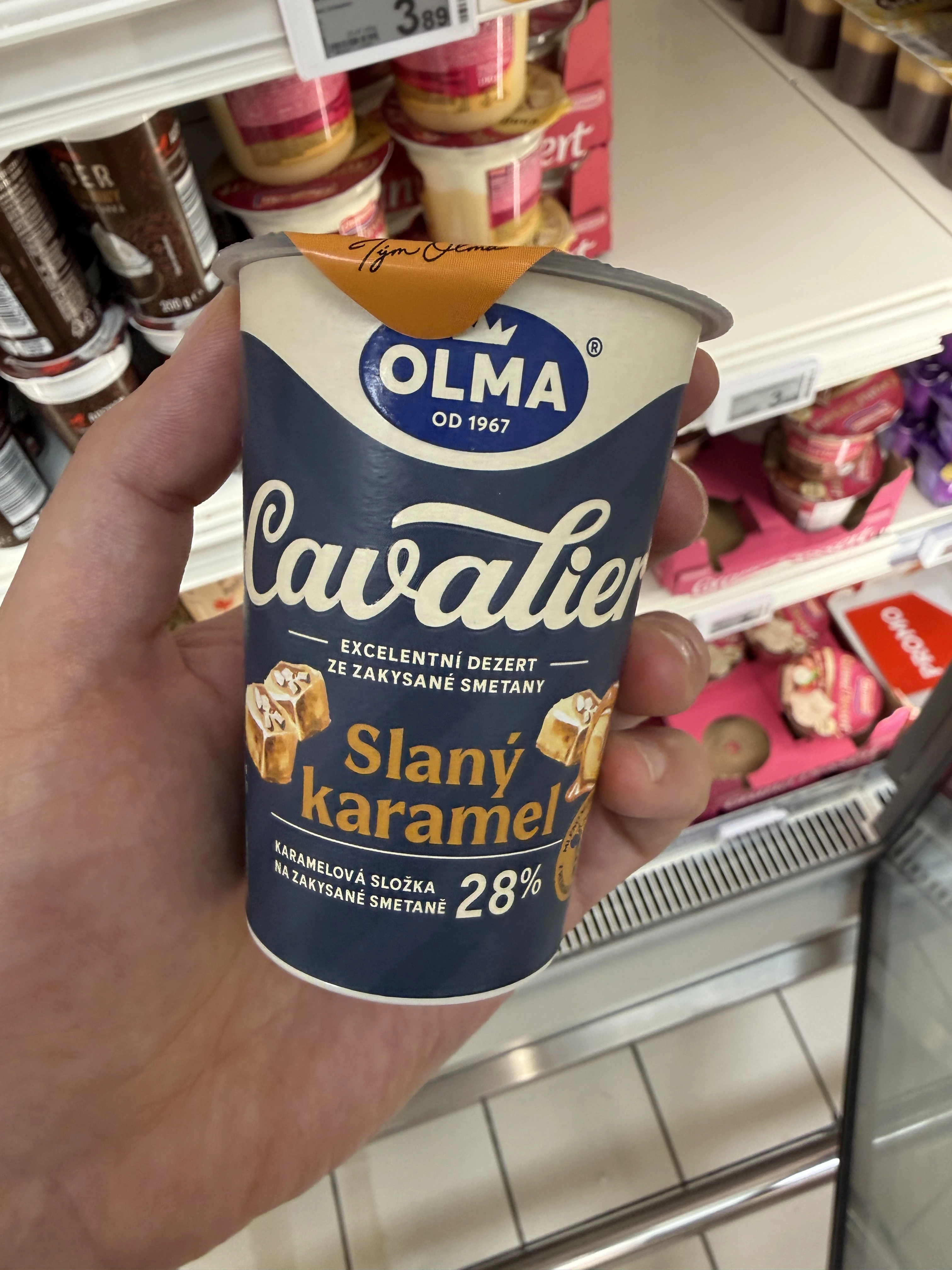 Olma Cavalier Slaný karamel / Przysmak ze śmietany ukwaszonej solony karmel | 140g