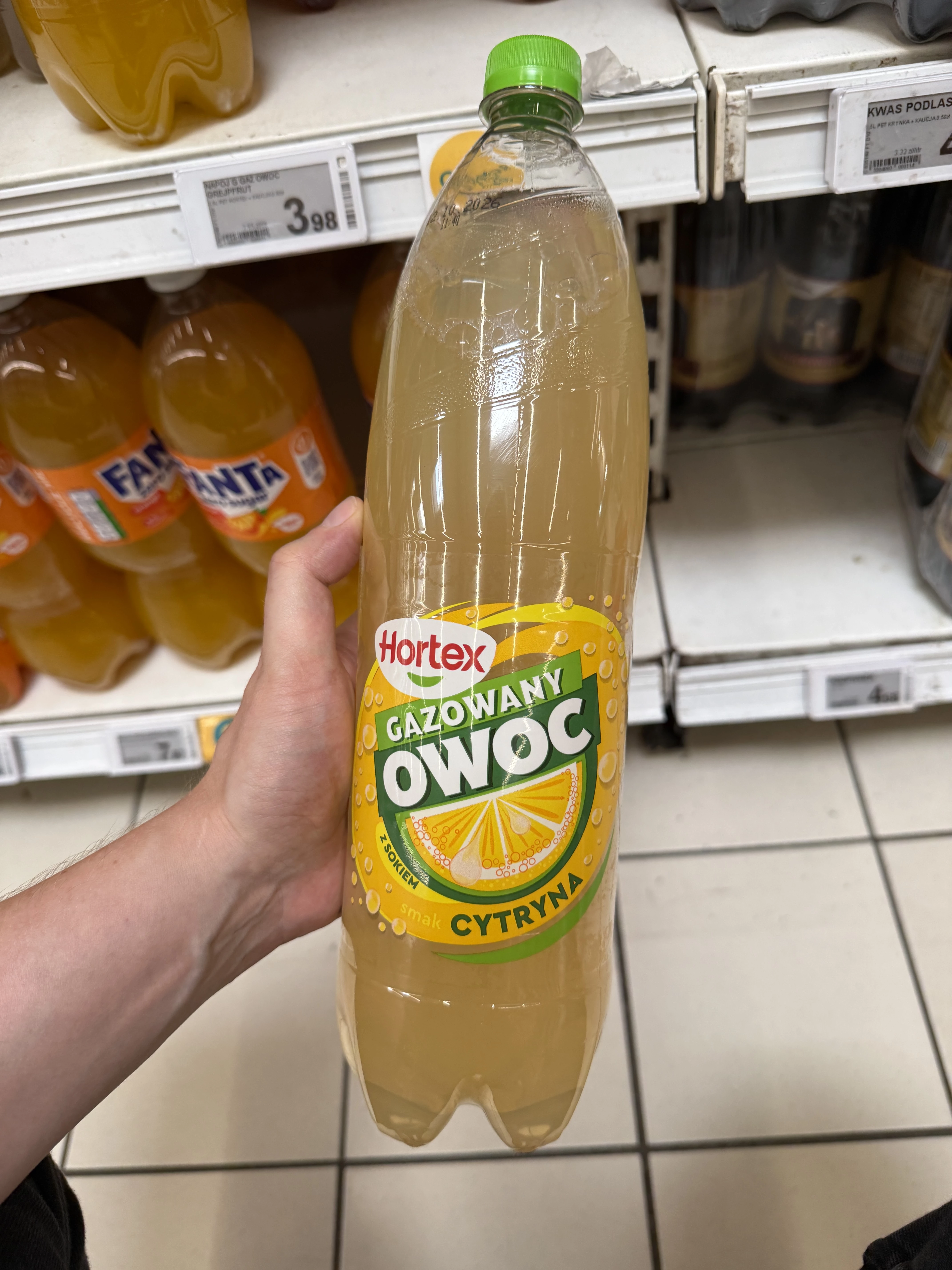 Hortex Gazowany Owoc smak cytryna | 1500ml