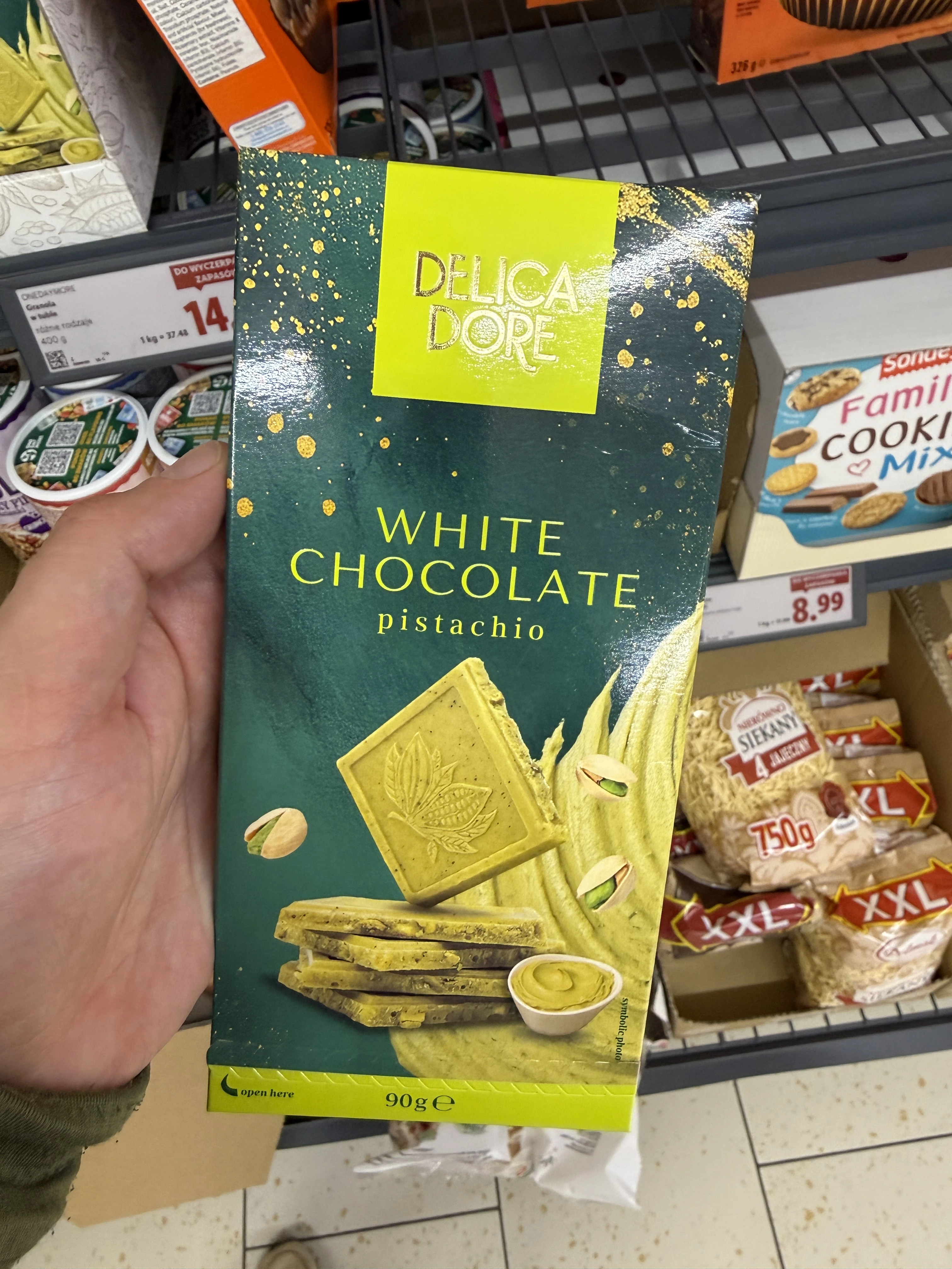 Delica Dore White Chocolate Pistachio | 90g
