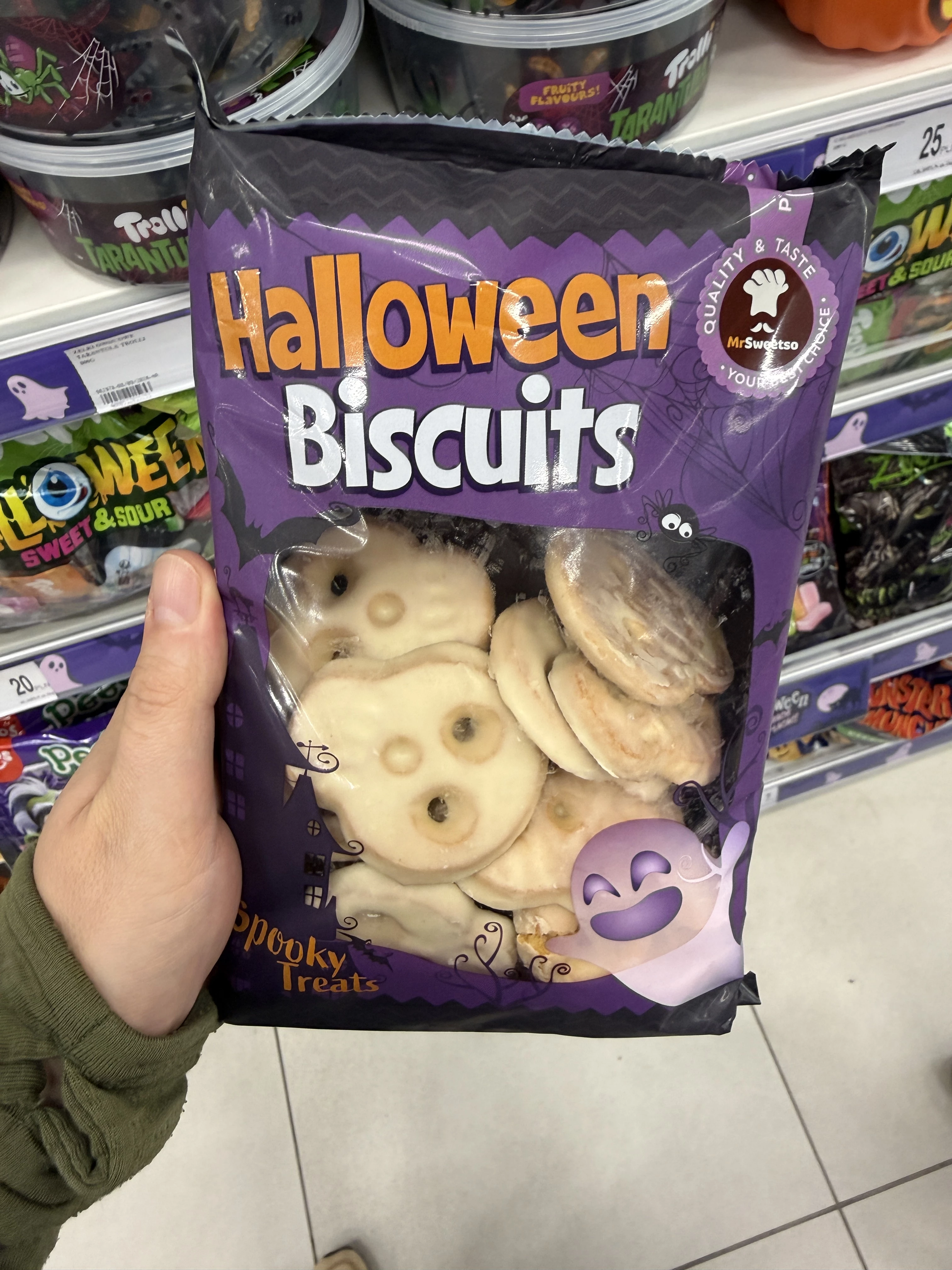 Halloween Biscuits – Białe Czaszki | 200g