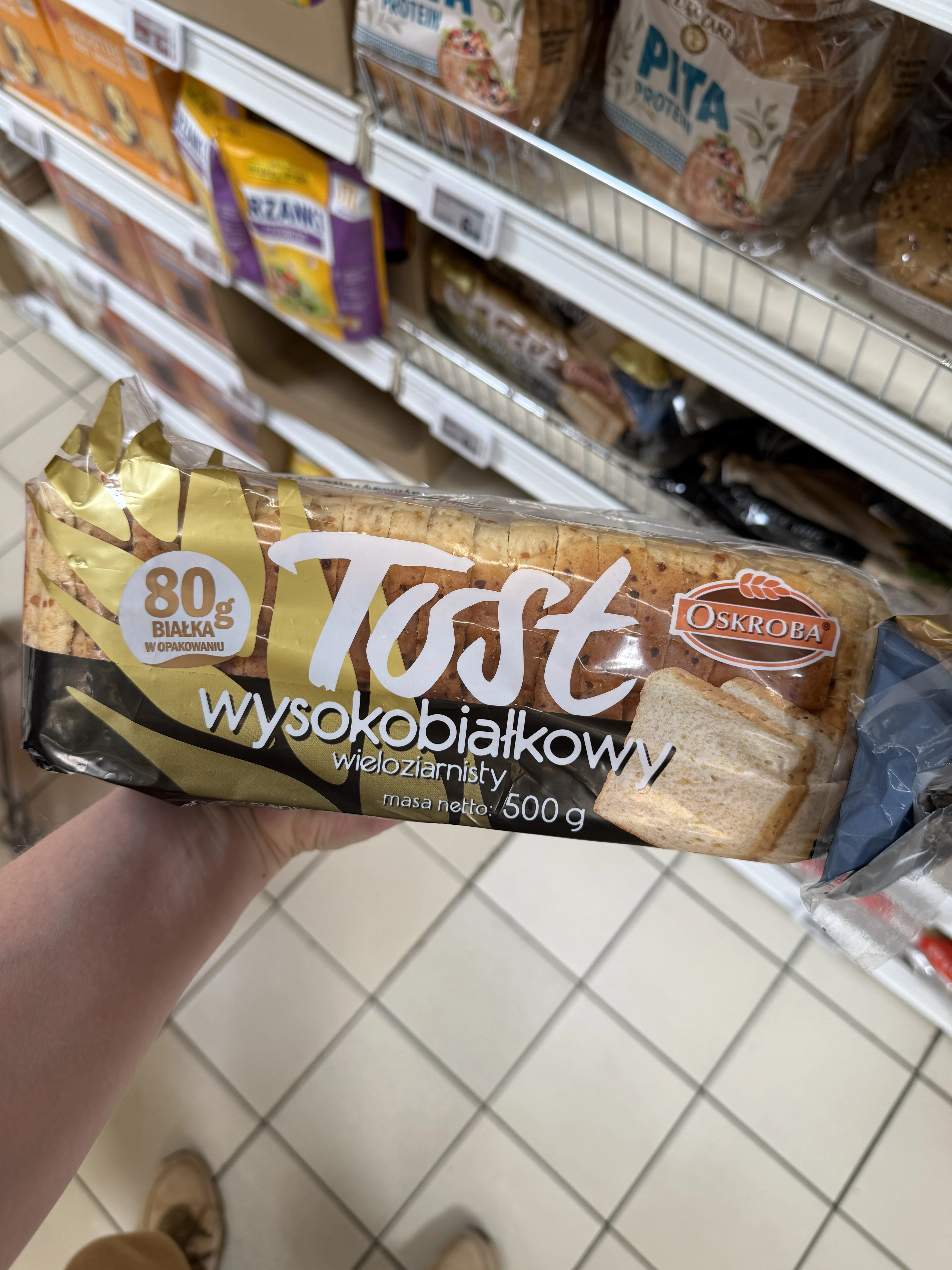 Oskroba Tost wysokobiałkowy wieloziarnisty | 500g