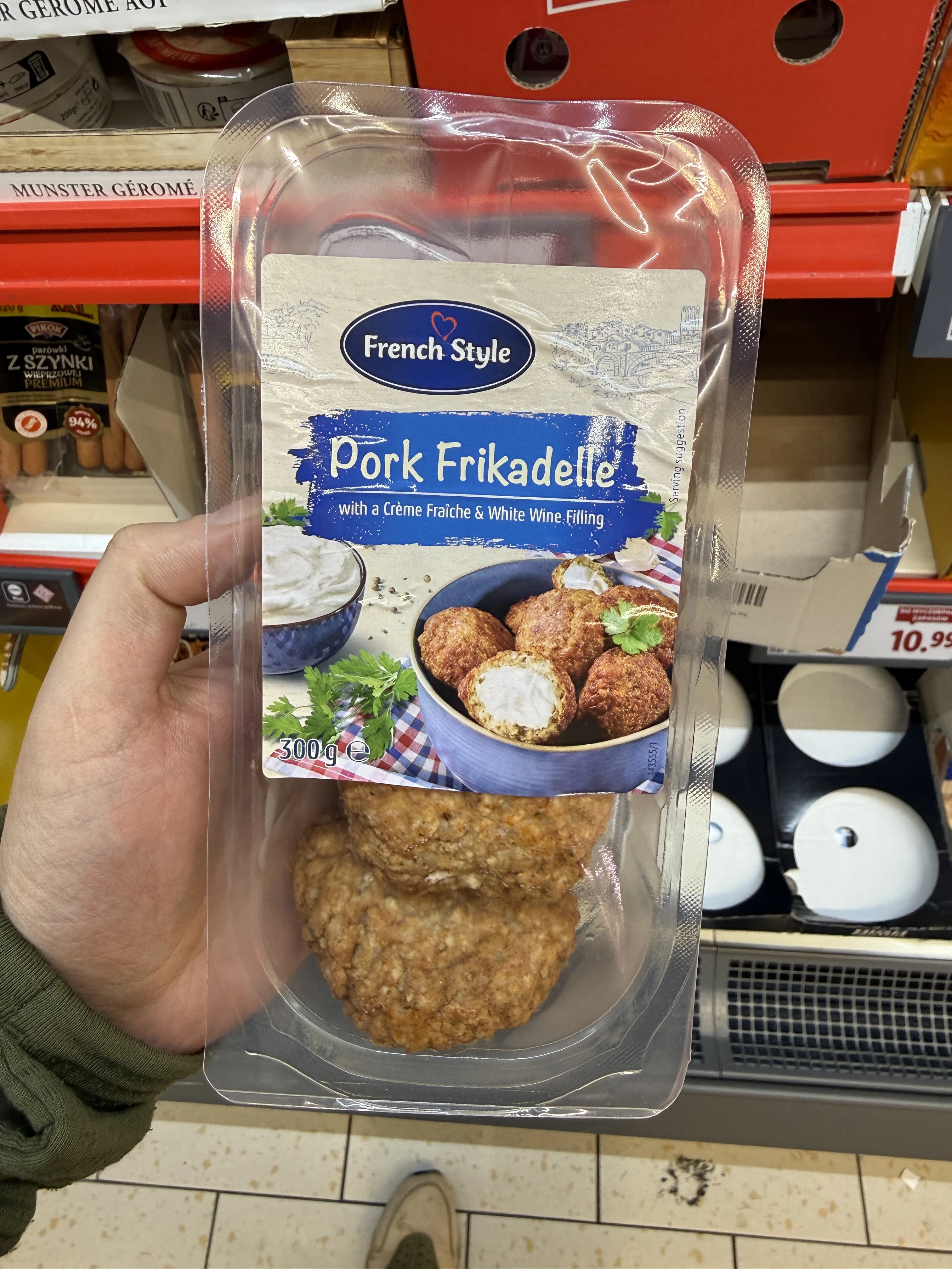 French Style – Pork Frikadelle with a Crème Fraîche & White Wine Filling | 300g