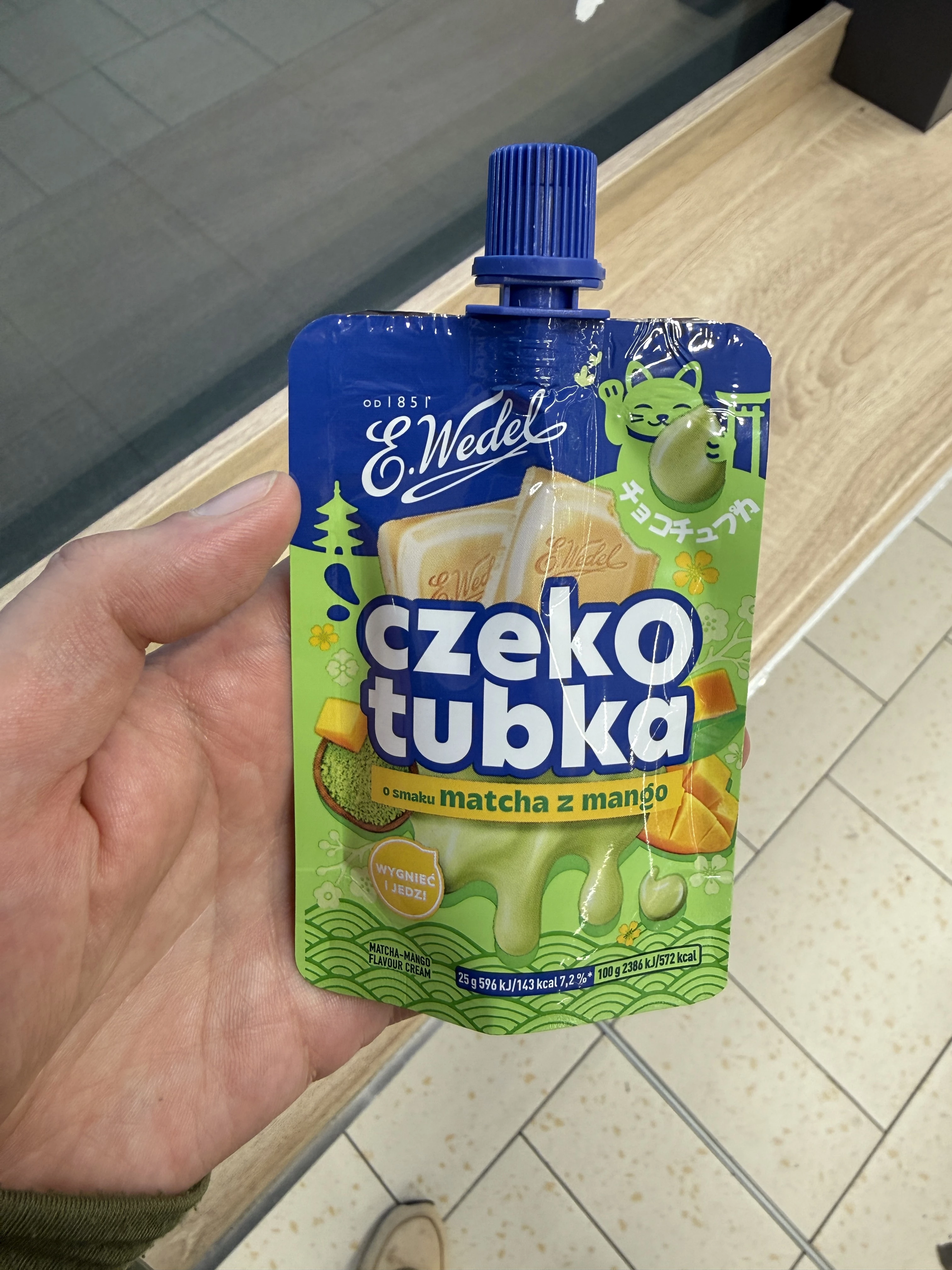 Wedel CzekoTubka matcha z mango | 50g
