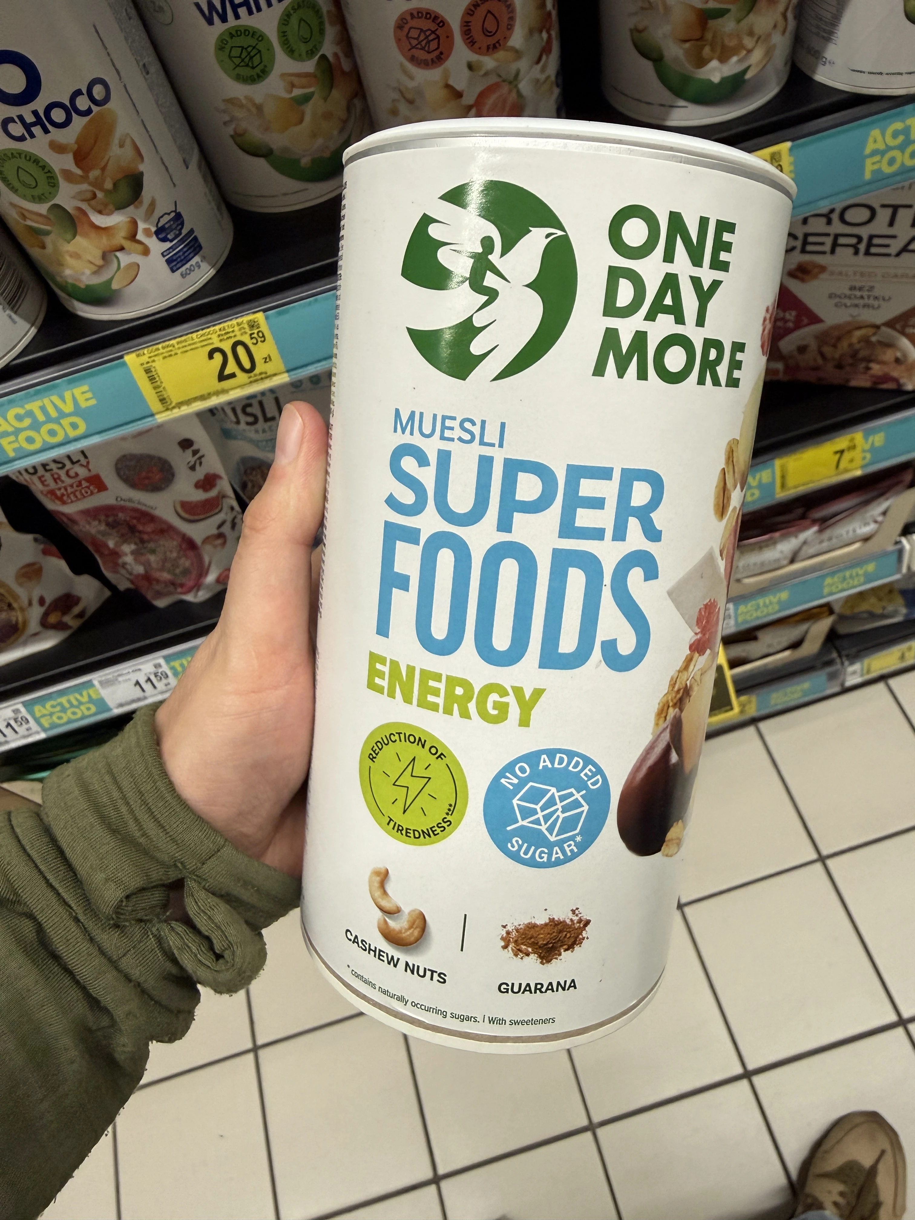 OneDayMore Muesli Superfoods Energy | 480g