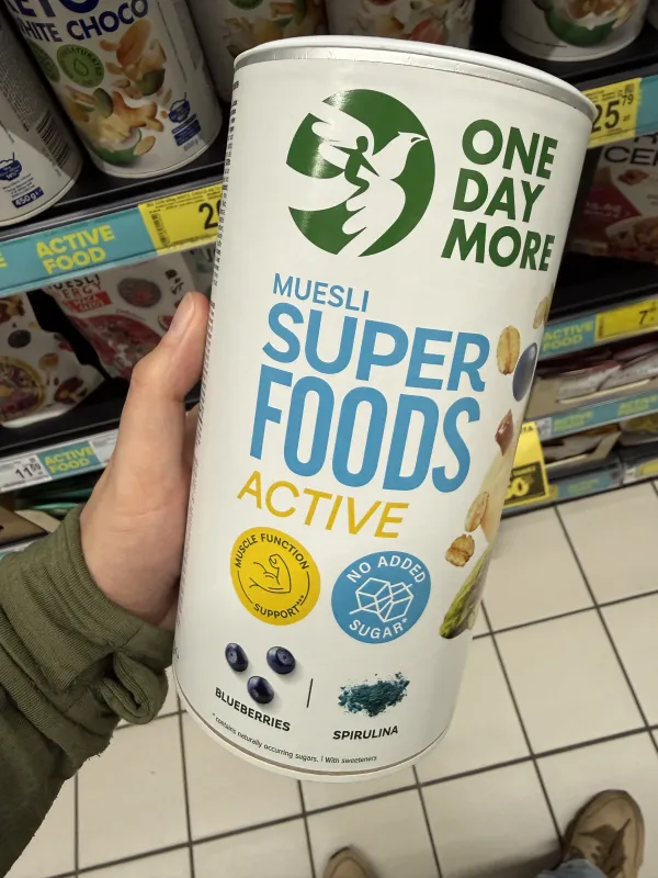 One Day More Muesli Superfoods Active | 480g