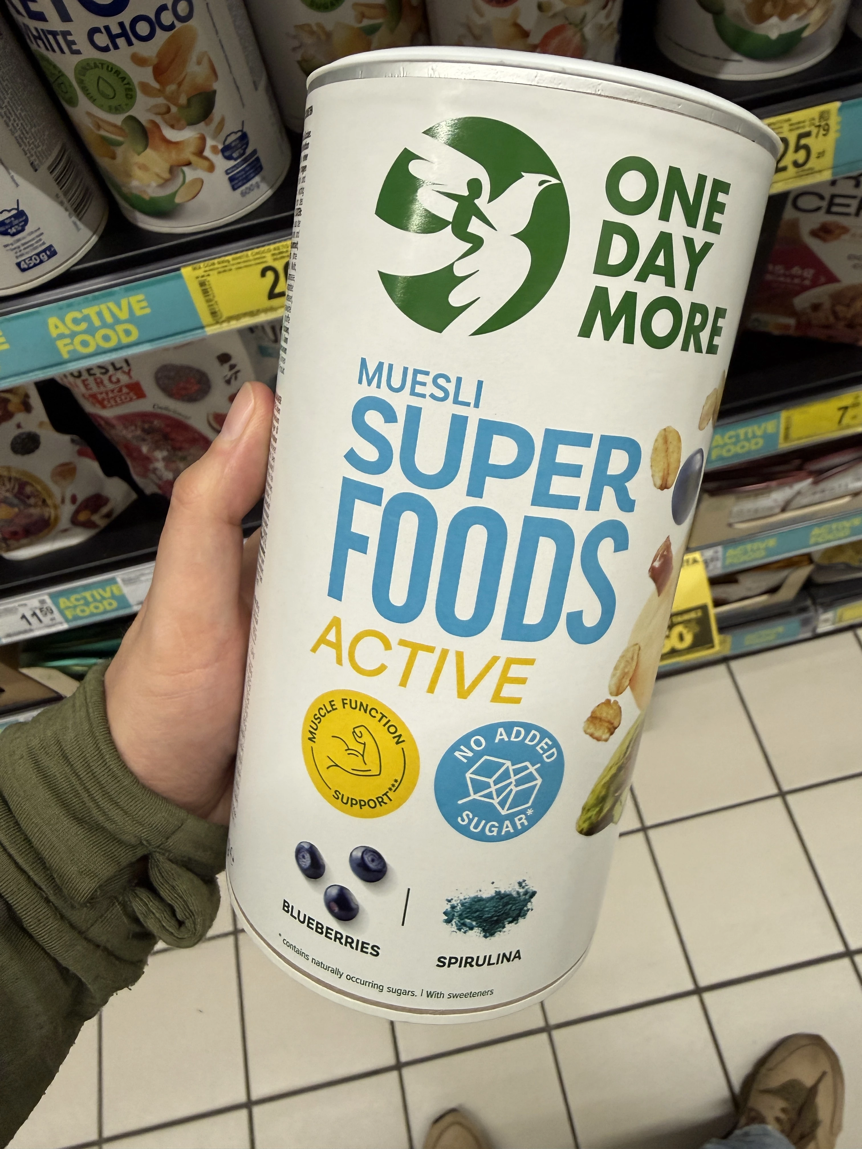 One Day More Muesli Superfoods Active | 480g