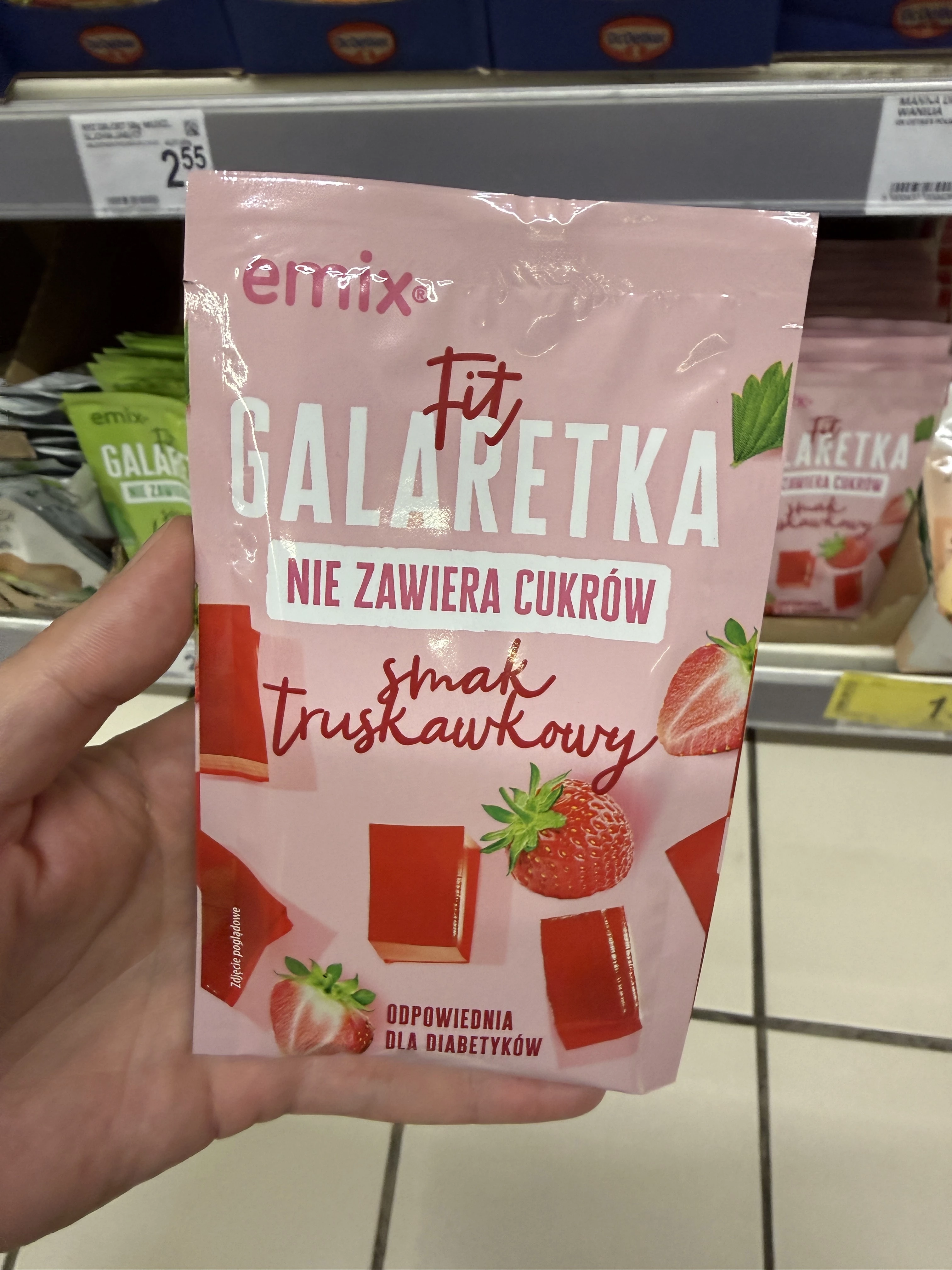 Emix Fit Galaretka smak truskawkowy | 25g