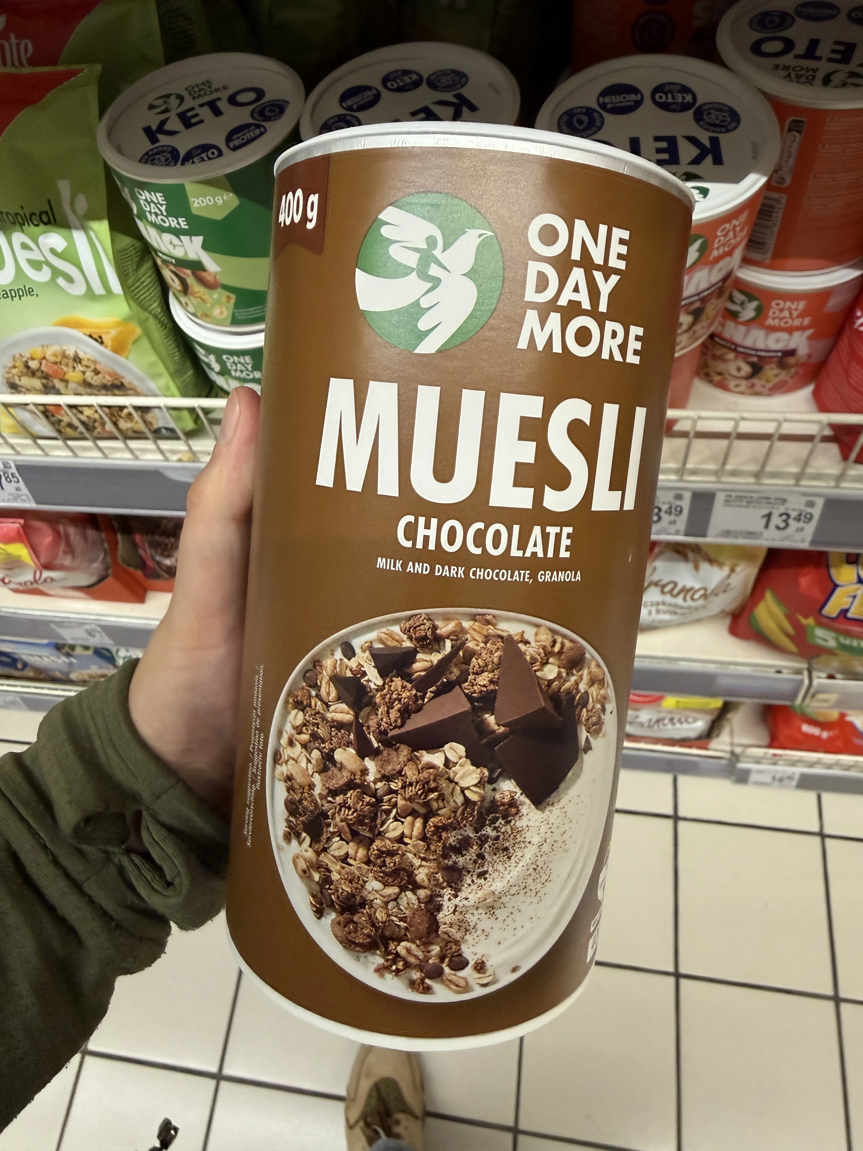 One Day More Musli Czekoladowe / One Day More Muesli Chocolate | 400g