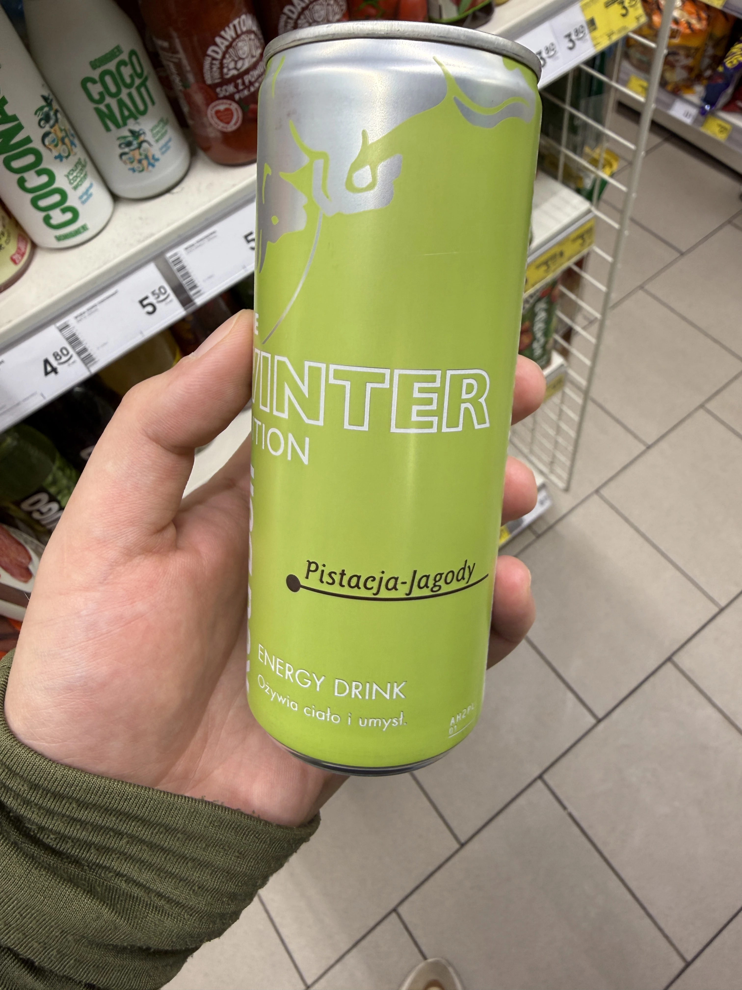 Red Bull The Winter Edition Pistacja-Jagody Energy Drink | 250ml