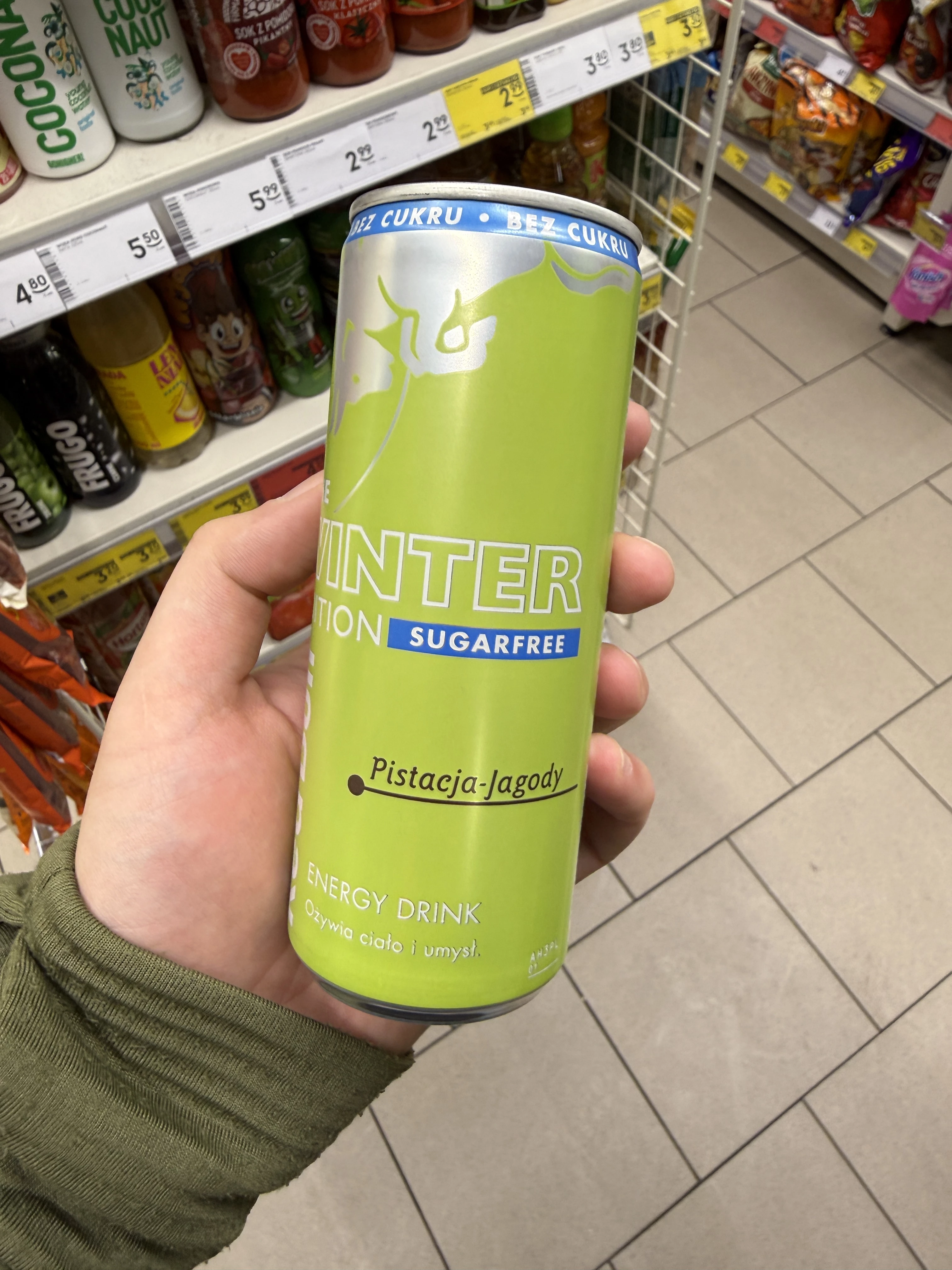 Red Bull The Winter Edition Sugarfree Pistacja-Jagody | 250ml