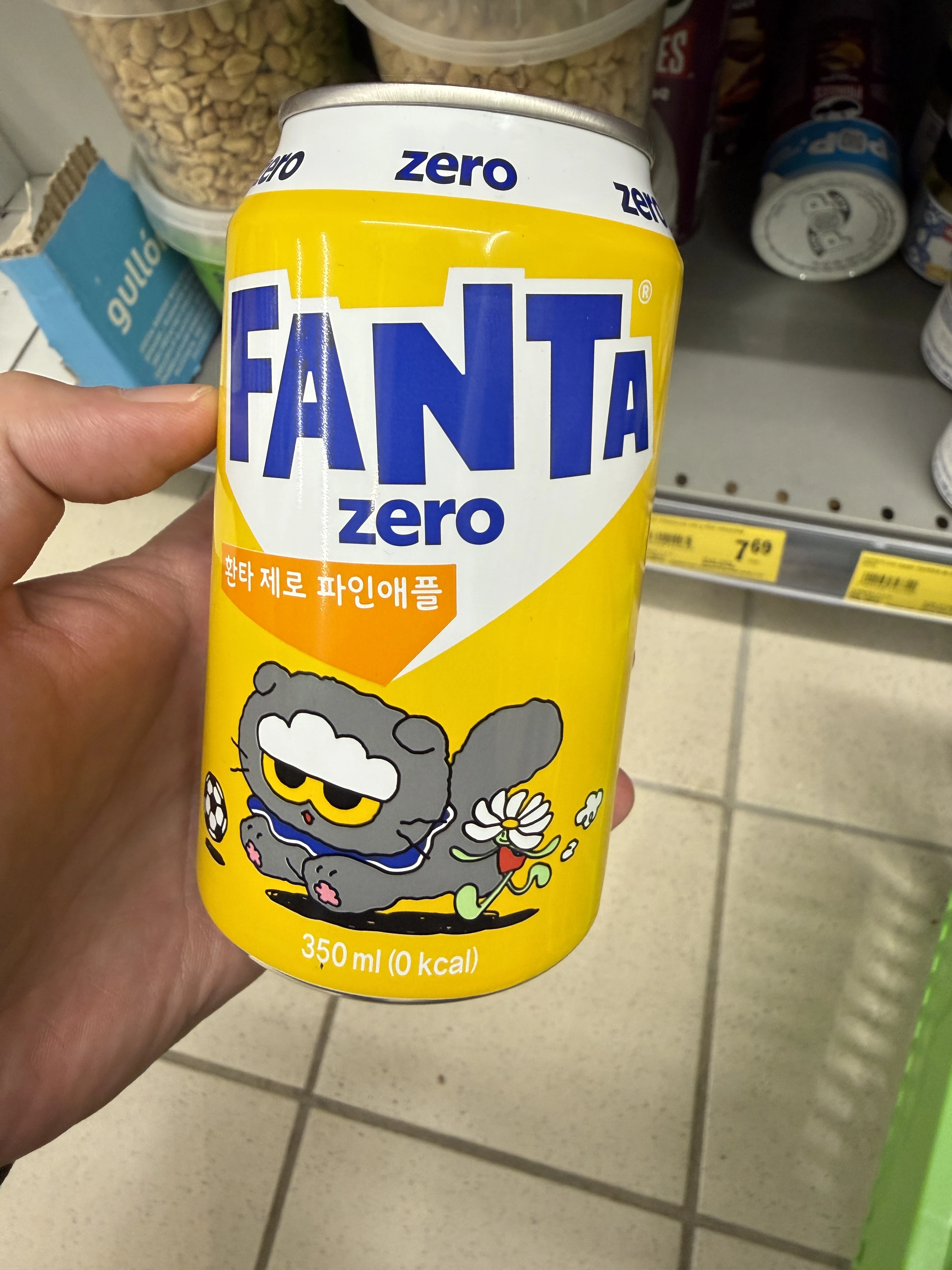 Fanta Zero (Pineapple) ZO&FRIENDS / 환타 제로 파인애플 | 350ml