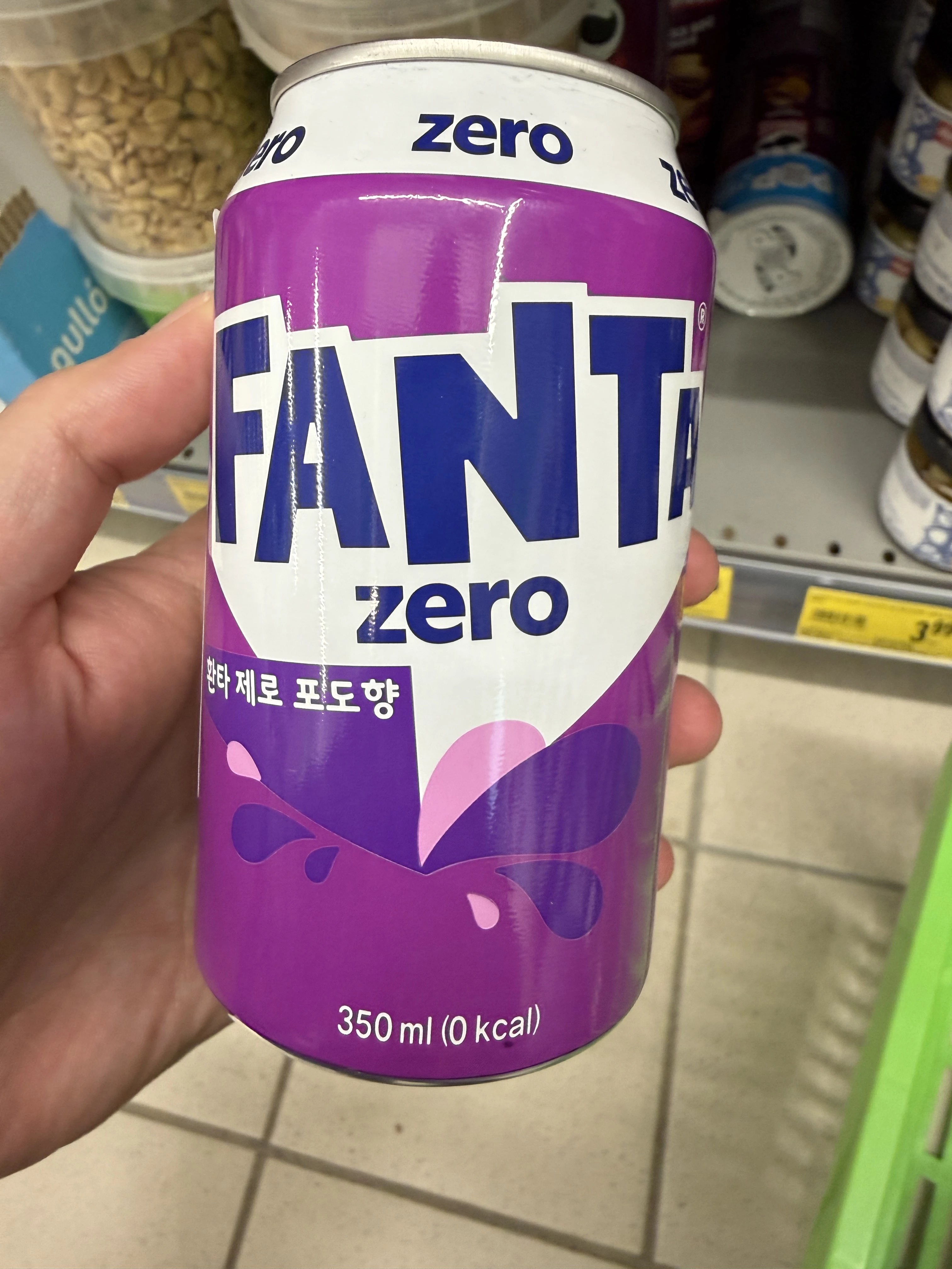 Fanta Zero (Grape) / 판타 제로 포도향 | 350ml