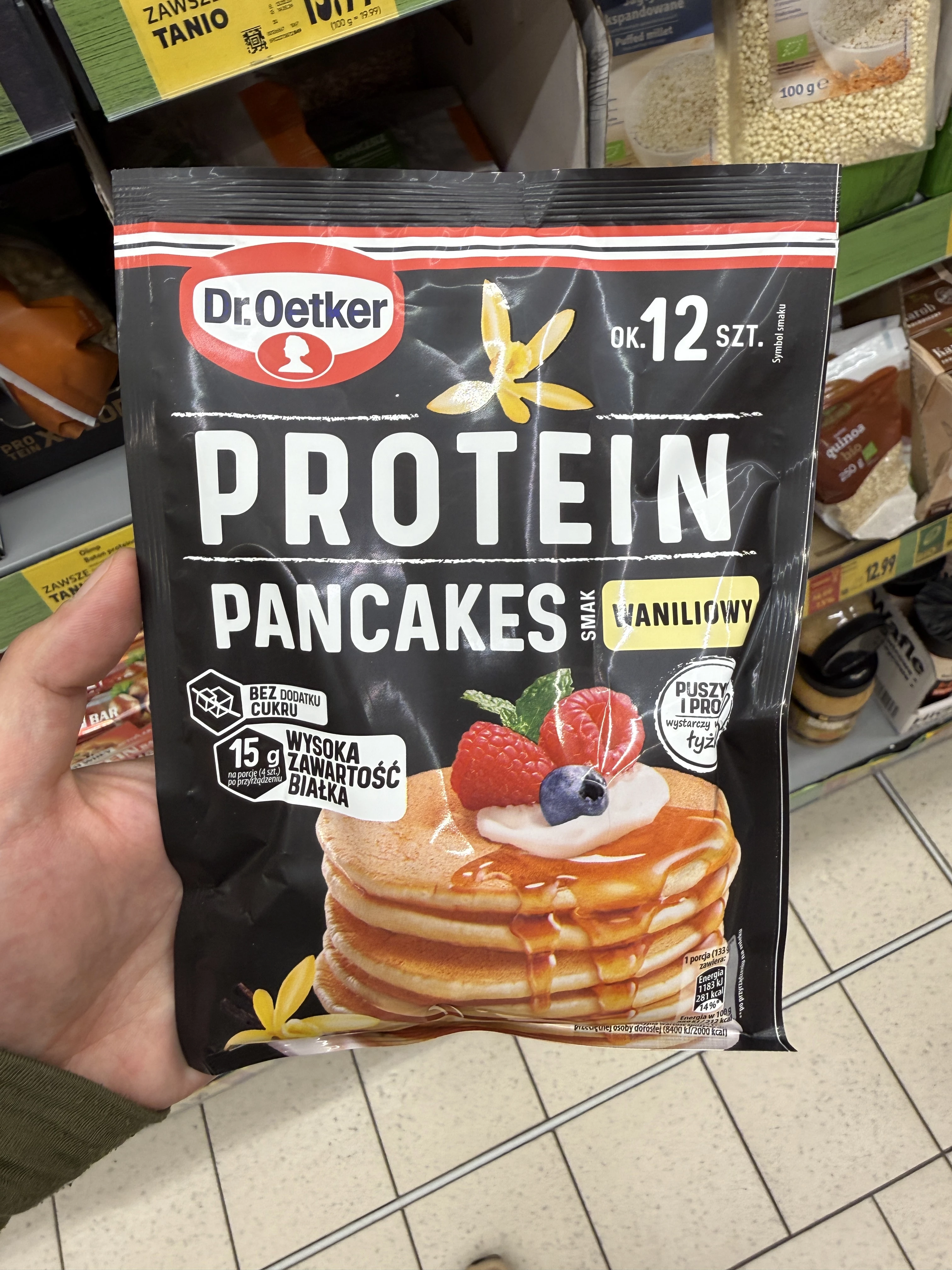 Dr. Oetker Protein Pancakes smak waniliowy | 180g