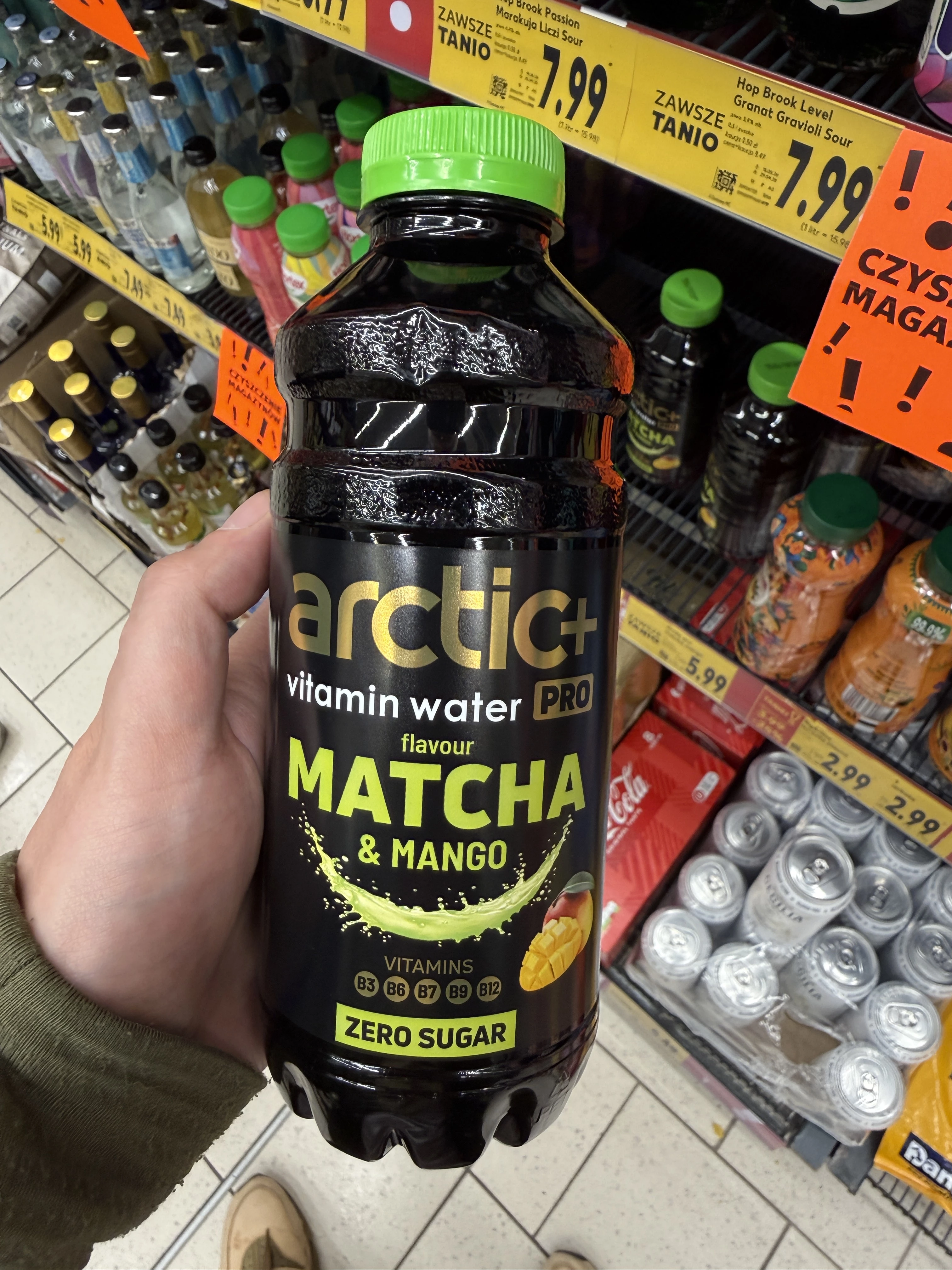 Arctic+ Vitamin Water PRO smak Matcha & Mango Zero Sugar | 600ml
