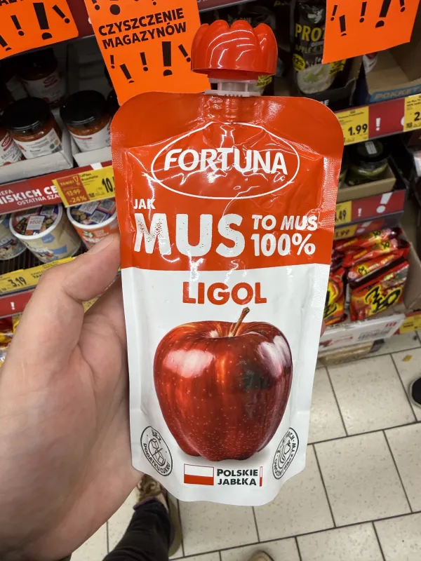 Fortuna Jak Mus to Mus 100% Jabłko Ligol | 200g