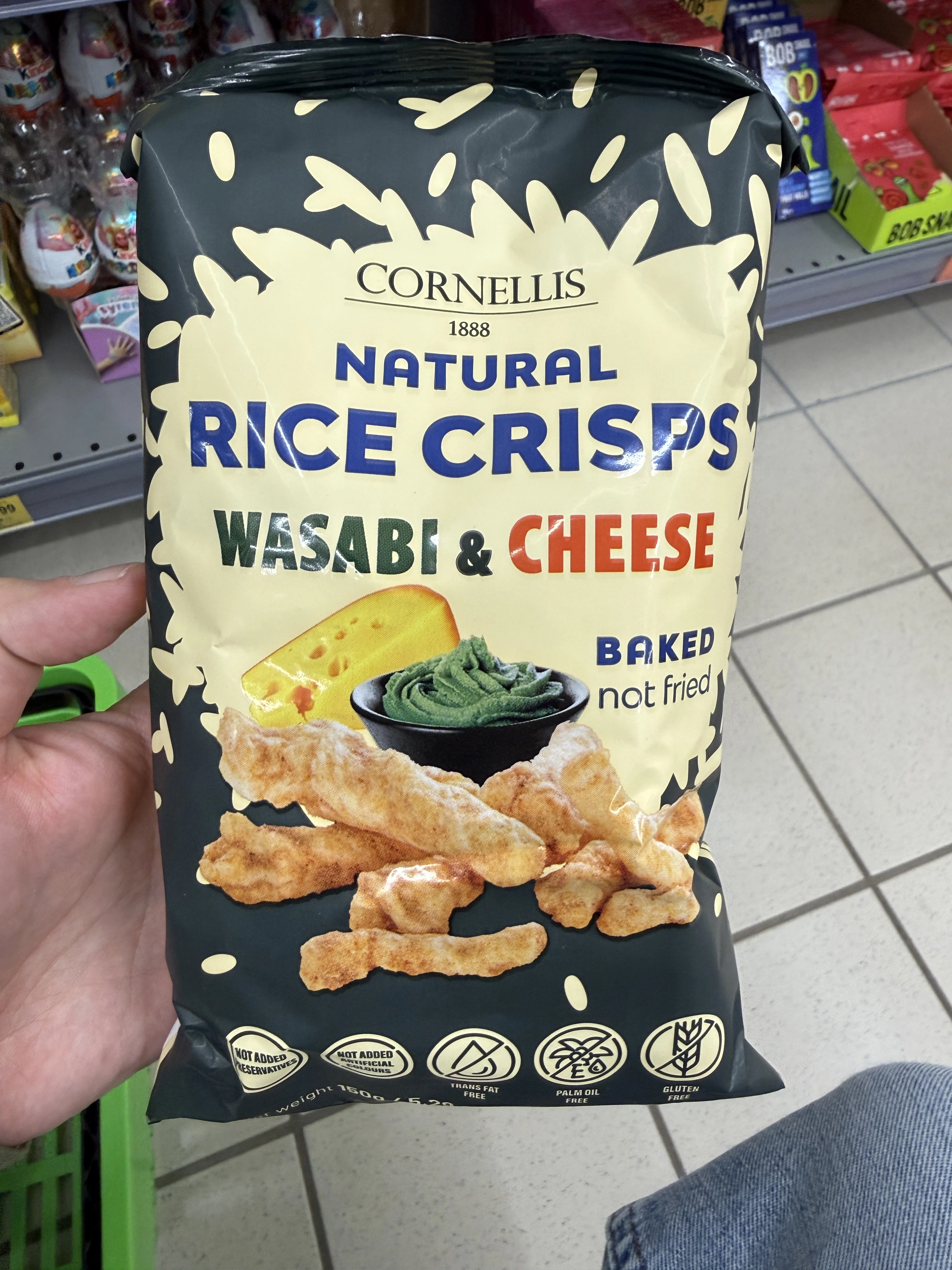 Cornellis Natural Rice Crisps Wasabi & Cheese | 150g