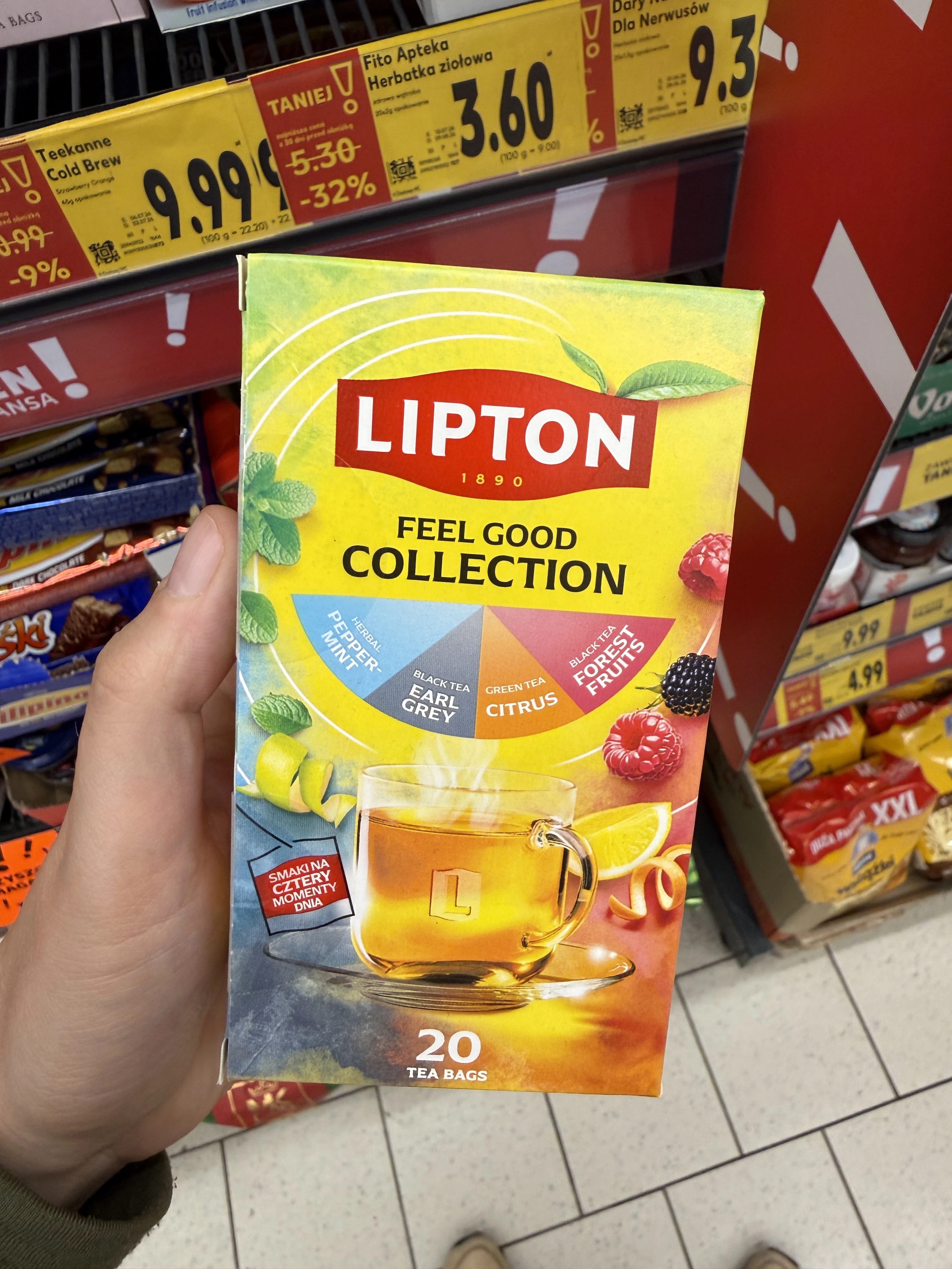 Lipton Feel Good Collection zestaw herbat 20 torebek | 32,5g