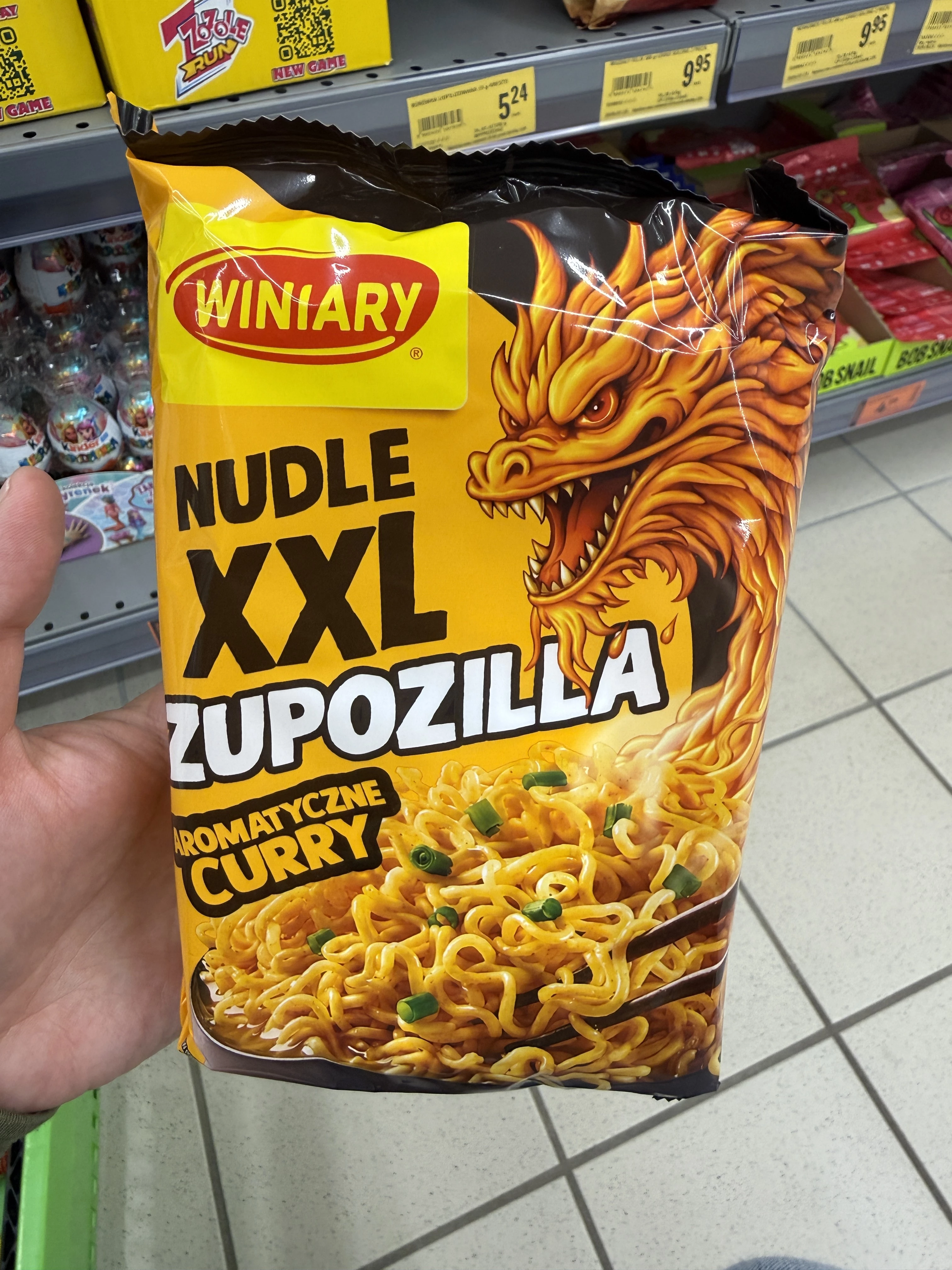 Winiary Nudle XXL Zupozilla aromatyczne curry | 185g