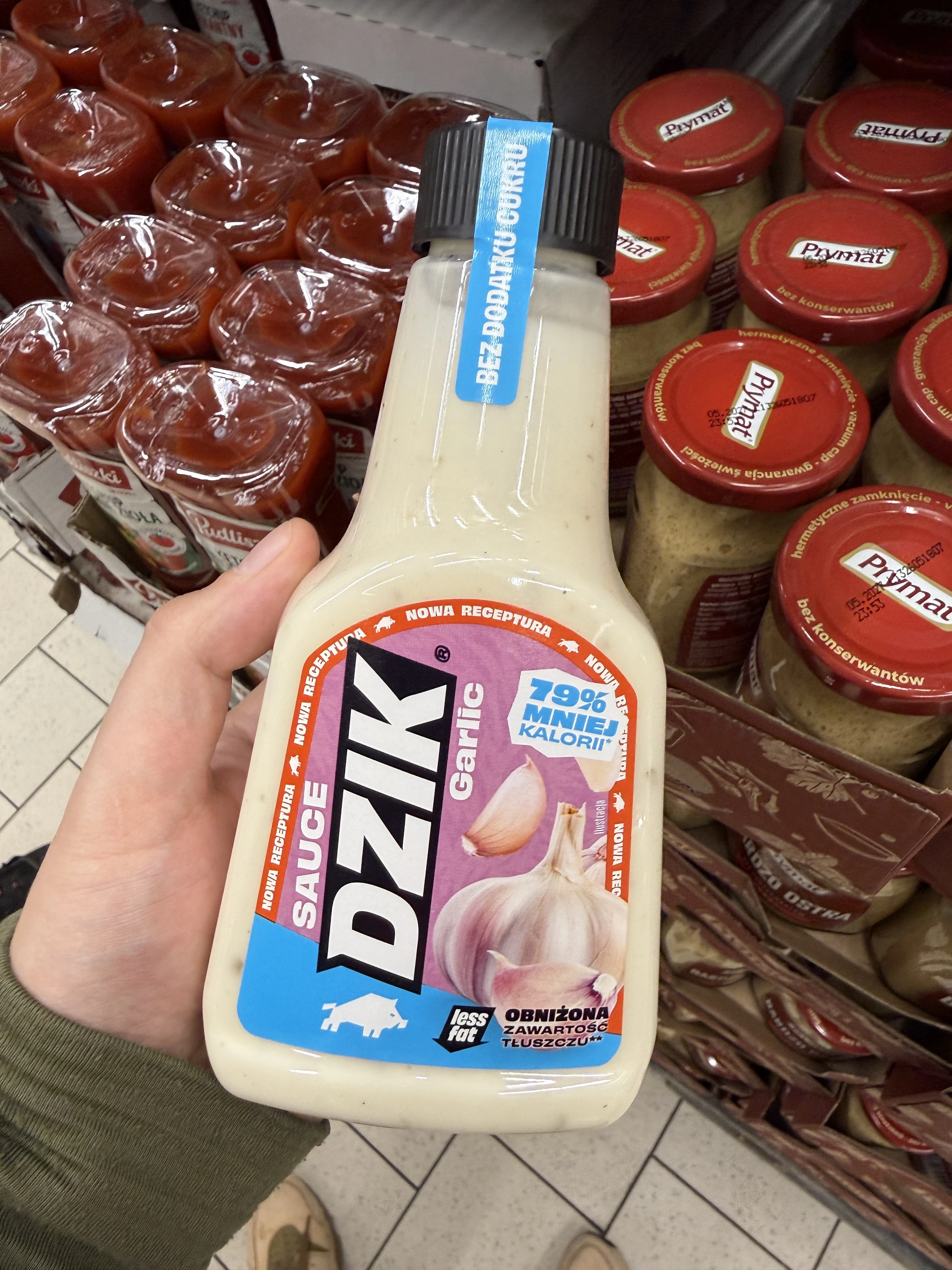 Sos czosnkowy WK Dzik Garlic nowa receptura | 430g
