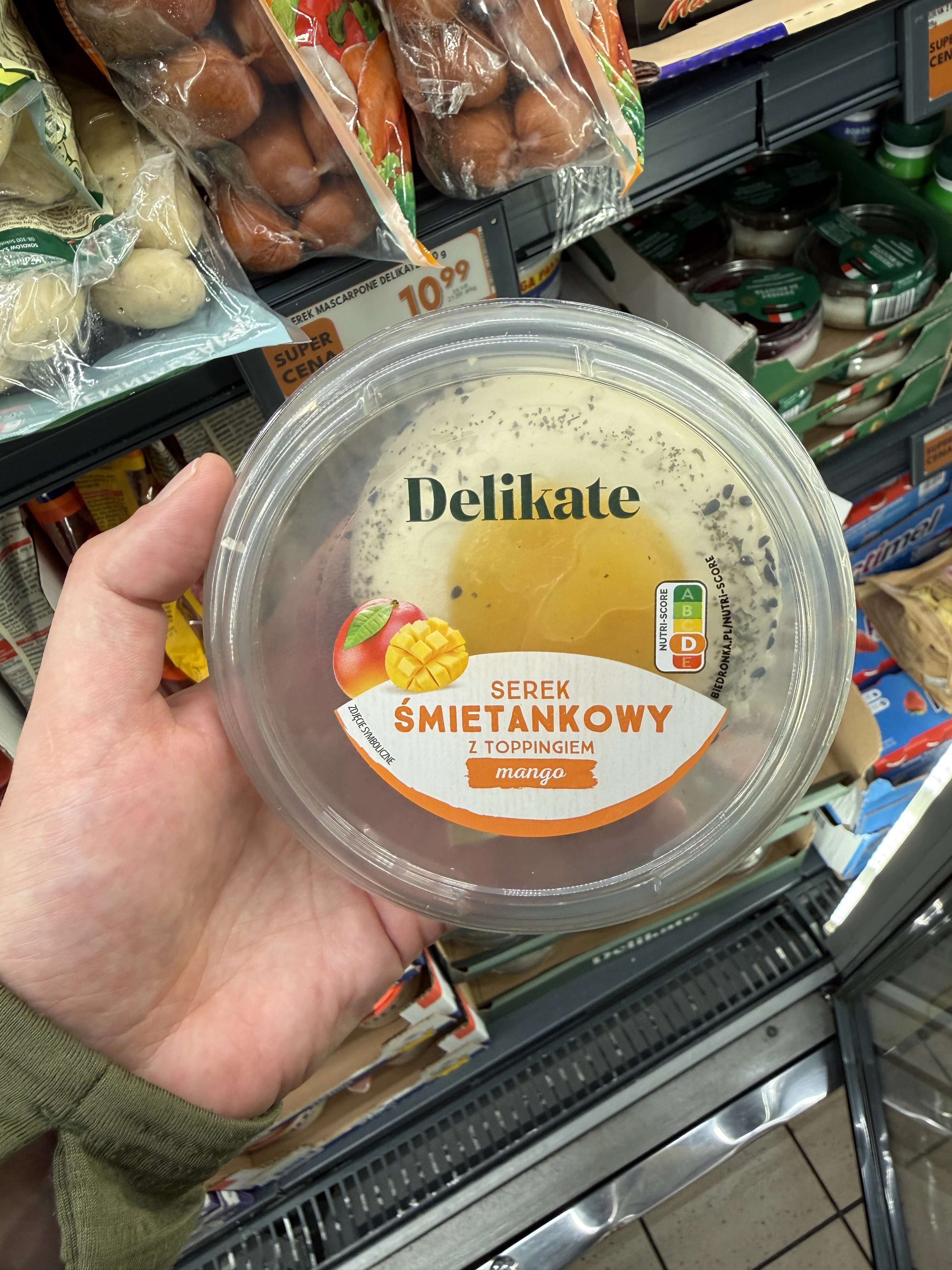 Delikate Serek śmietankowy z toppingiem mango | 150g