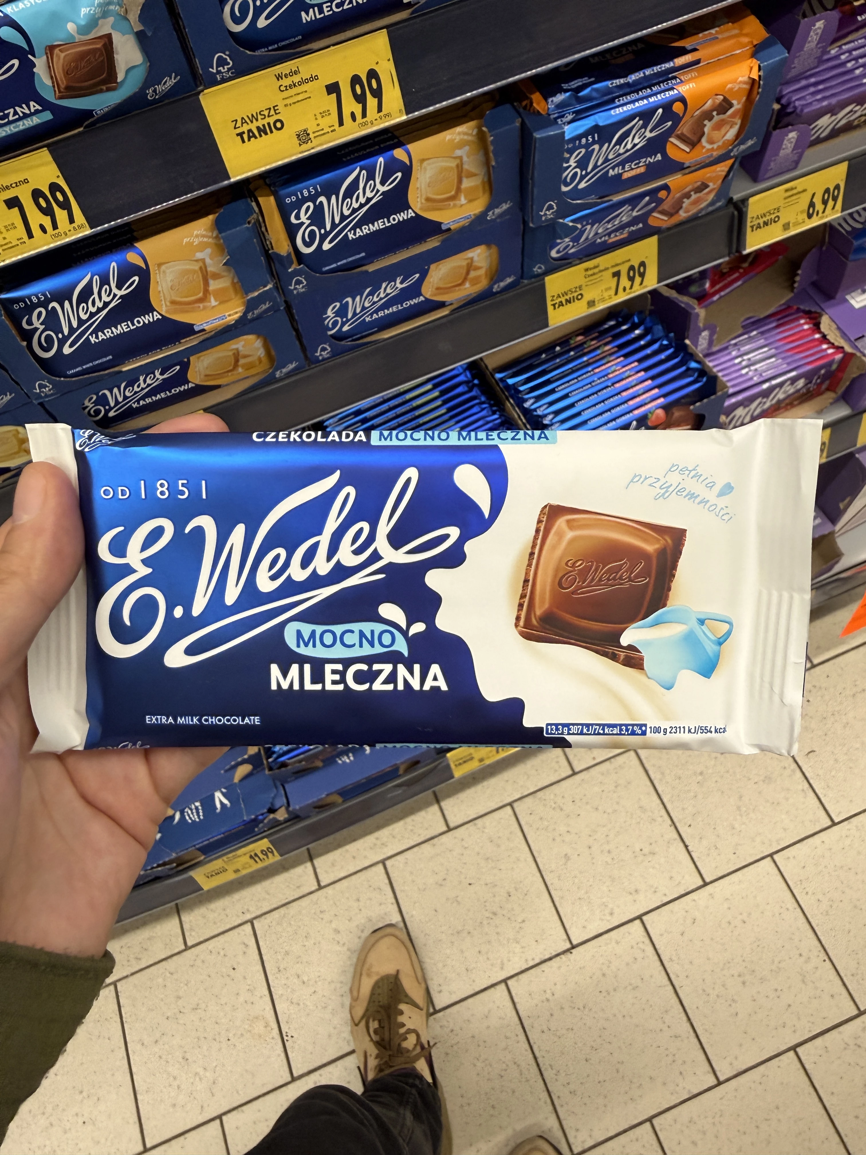 E. Wedel Czekolada Mocno Mleczna | 80g