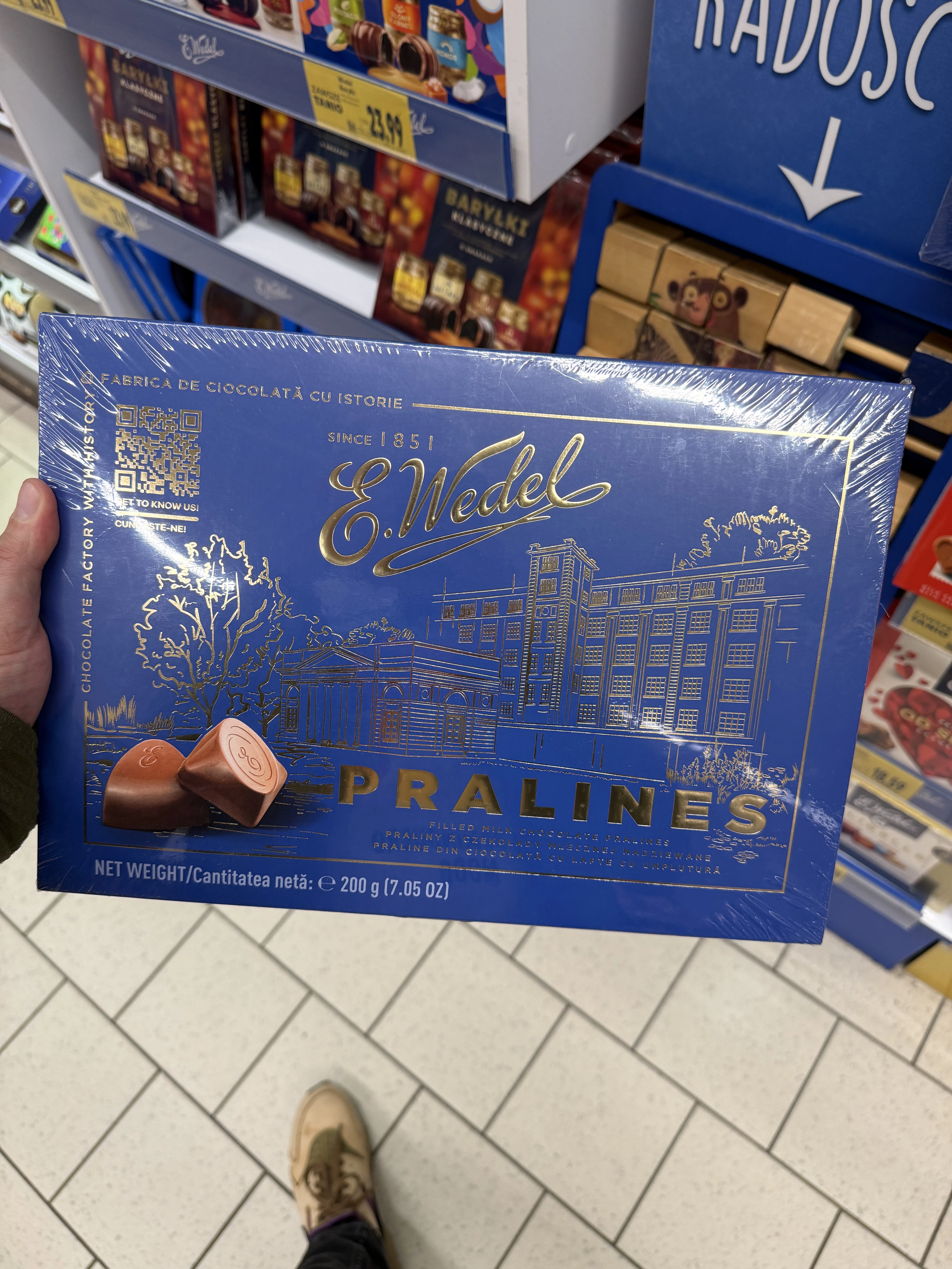 E. Wedel Pralines Praliny z czekolady mlecznej nadziewane | 200g
