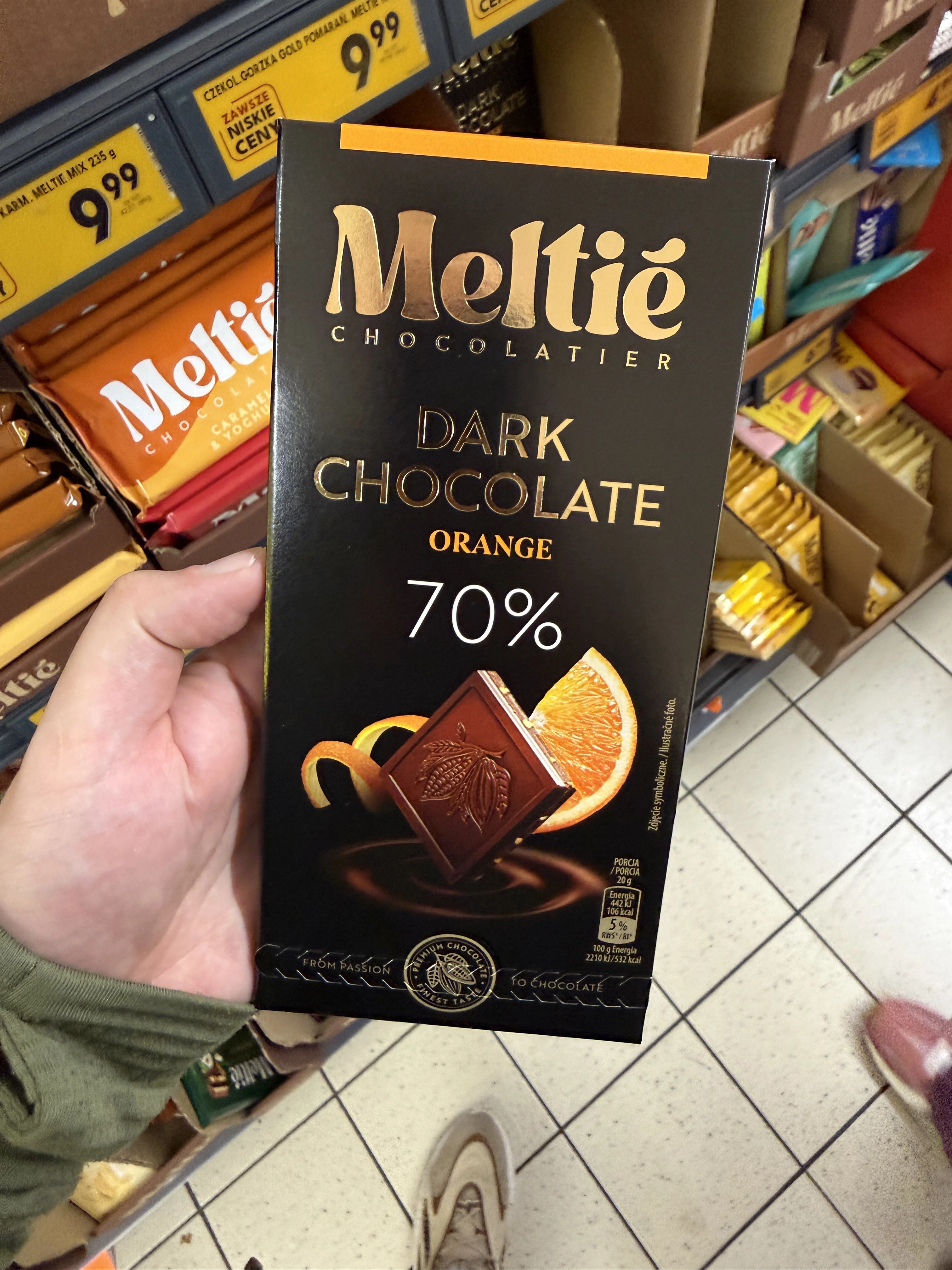 Meltié Chocolatier Dark Chocolate Orange 70% | 100g
