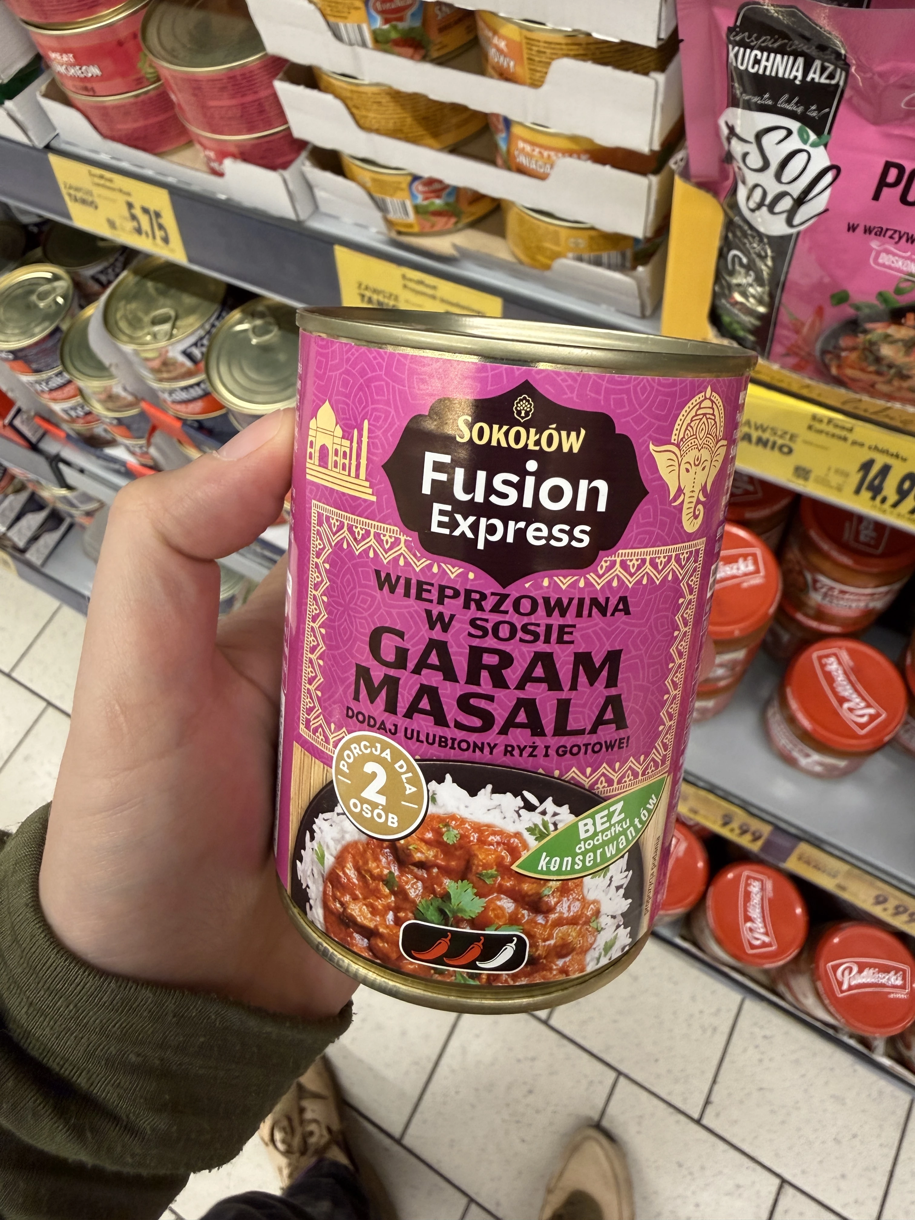 Sokołów Fusion Express Wieprzowina w sosie Garam Masala | 400g