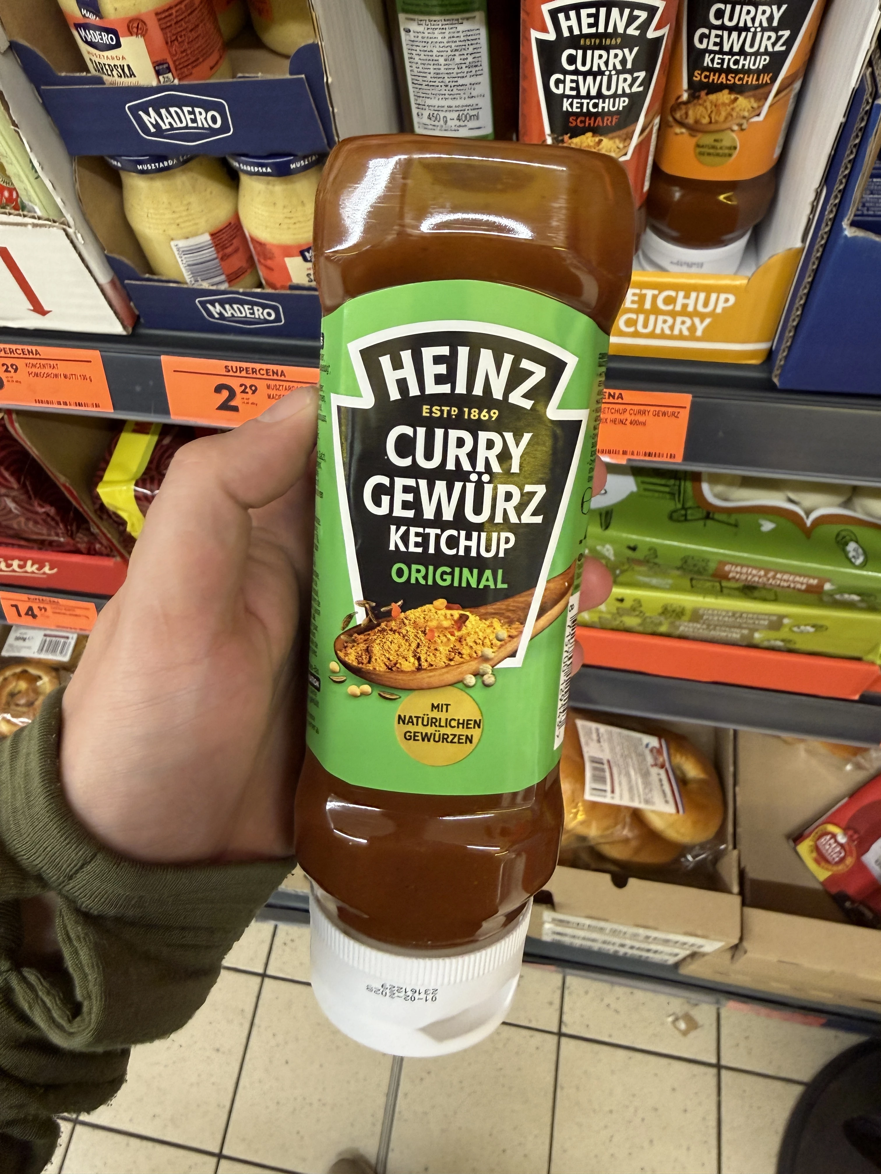 Heinz Curry Gewürz Ketchup Original | 400ml / 450g