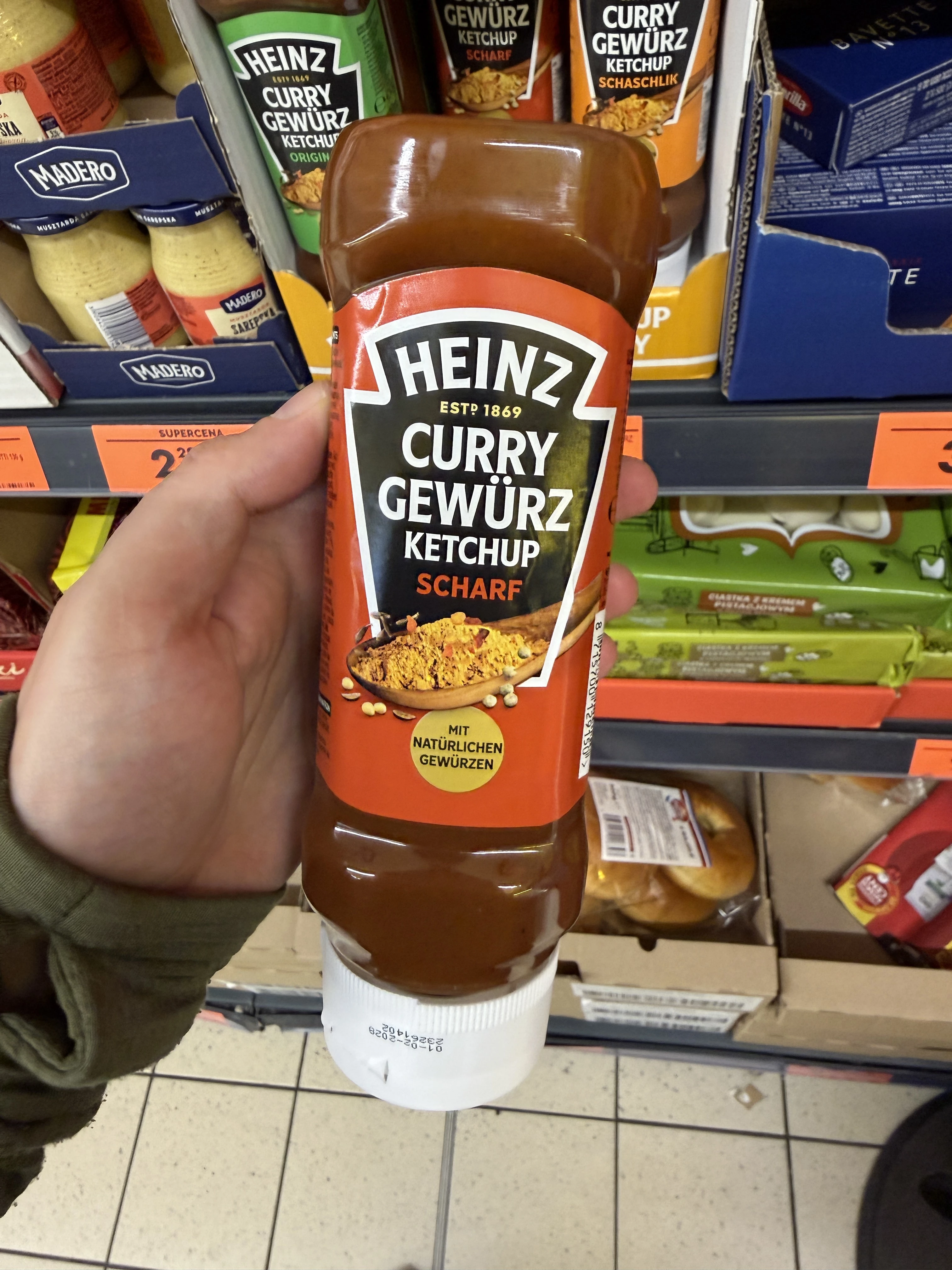 Heinz Curry Gewürz Ketchup Scharf | 400 ml