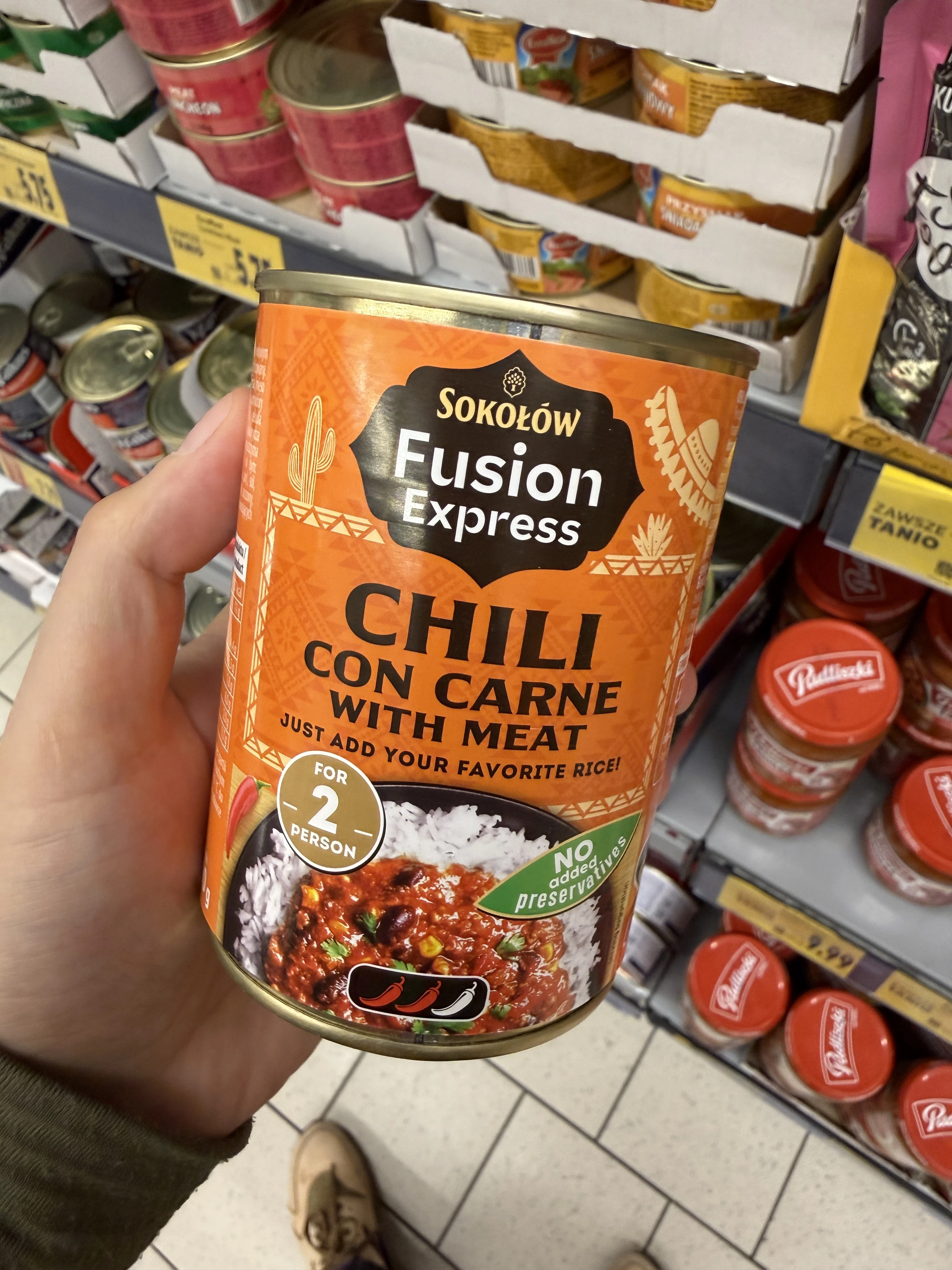 Sokołów Fusion Express Chili con carne z mięsem | 400g