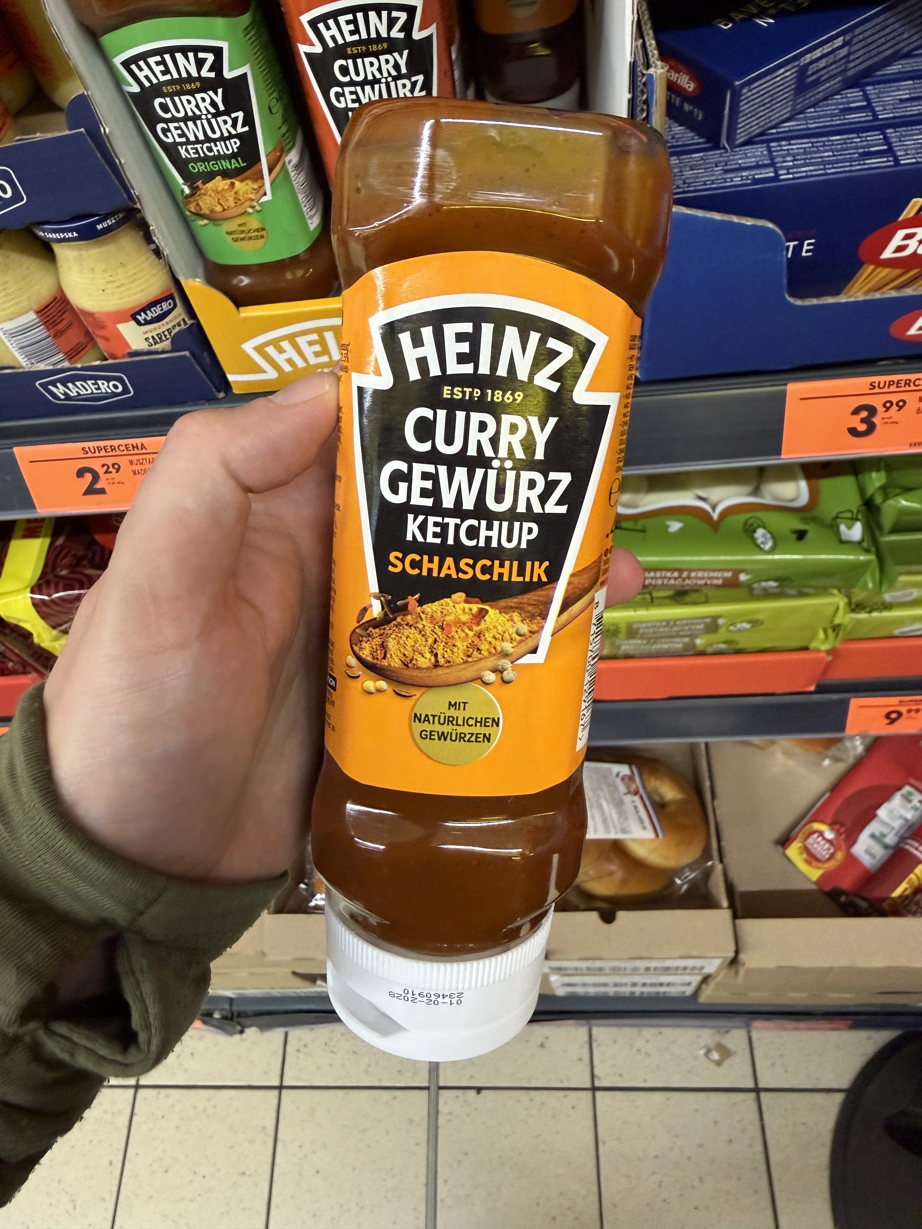 Heinz Curry Gewürz Ketchup Schaschlik | 400ml / 450g