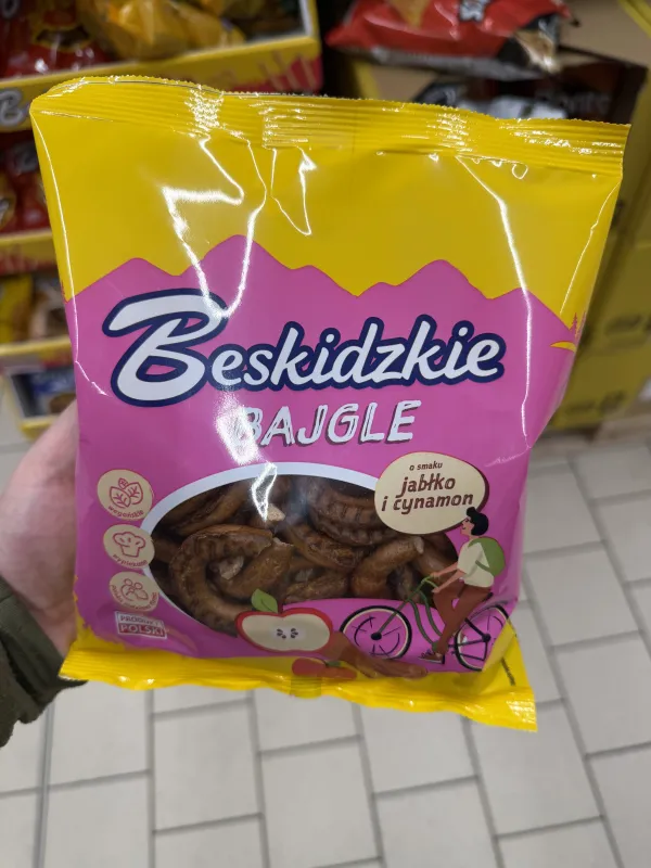 Beskidzkie Bajgle o smaku jabłko i cynamon | 200g