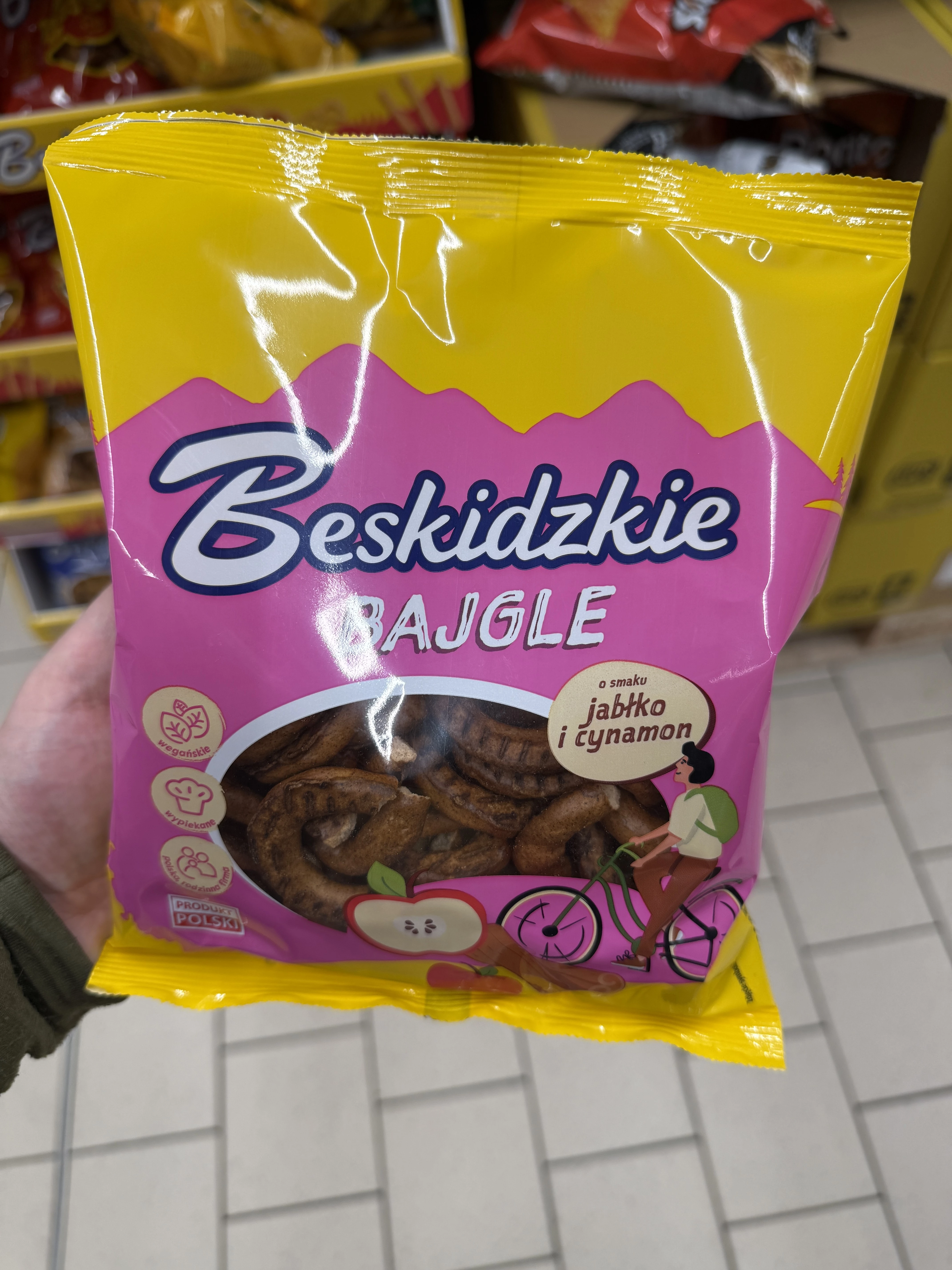 Beskidzkie Bajgle o smaku jabłko i cynamon | 200g