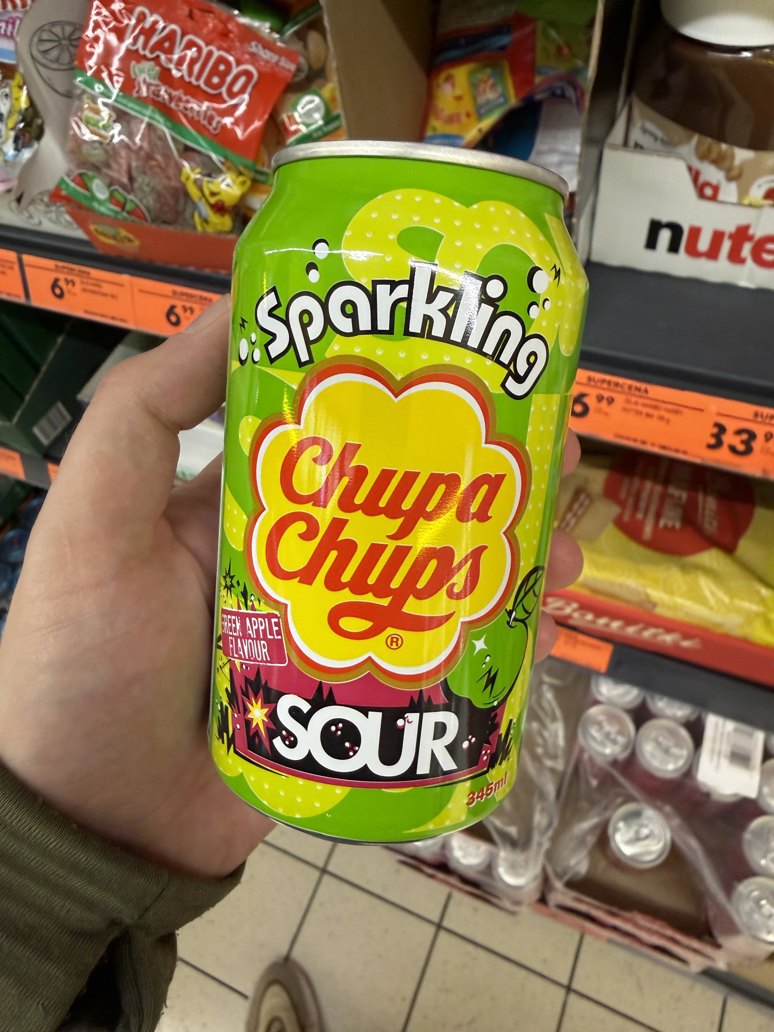 Chupa Chups Sparkling Sour Green Apple | 345ml